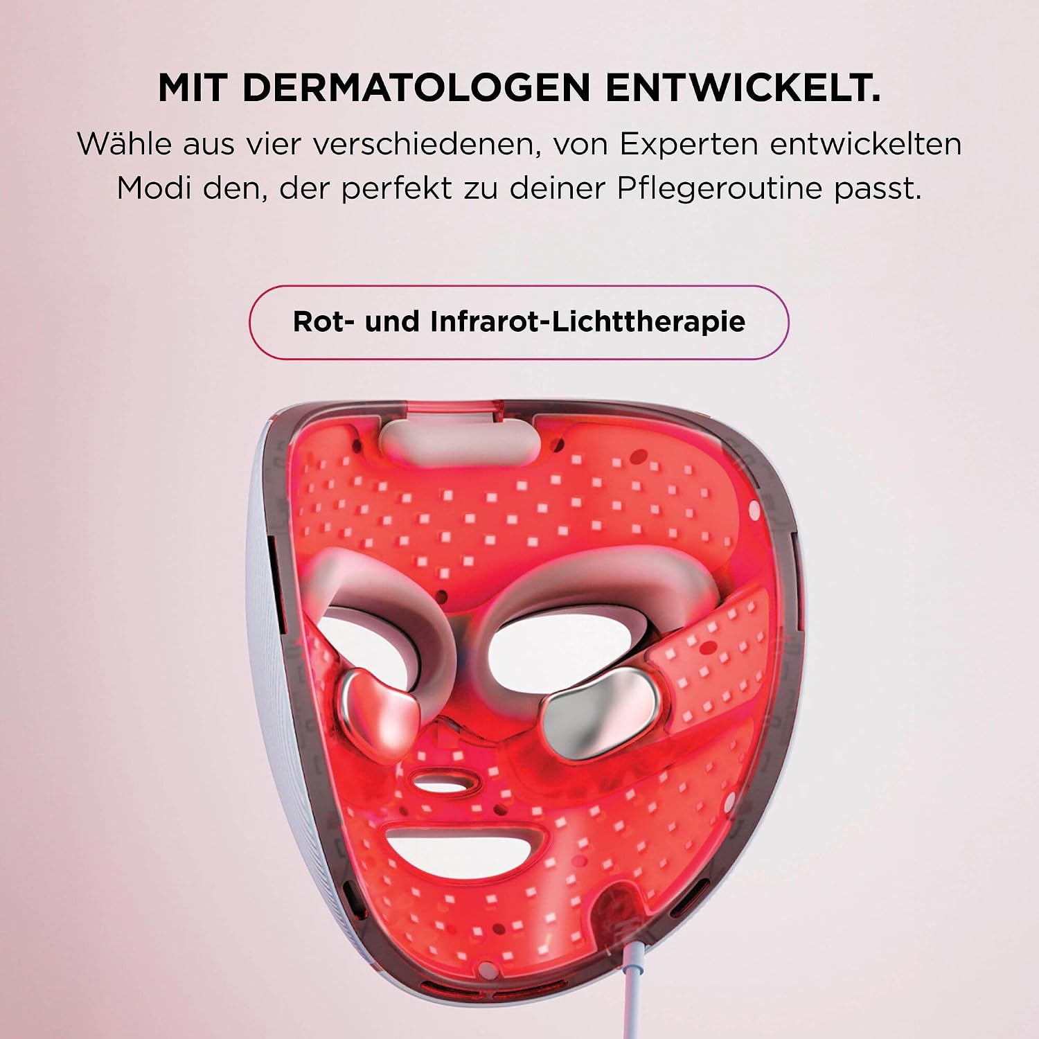 Shark CryoGlow LED-Gesichtsmaske, Augenpartie-Kühlung, Kühles Lila – Bild 3