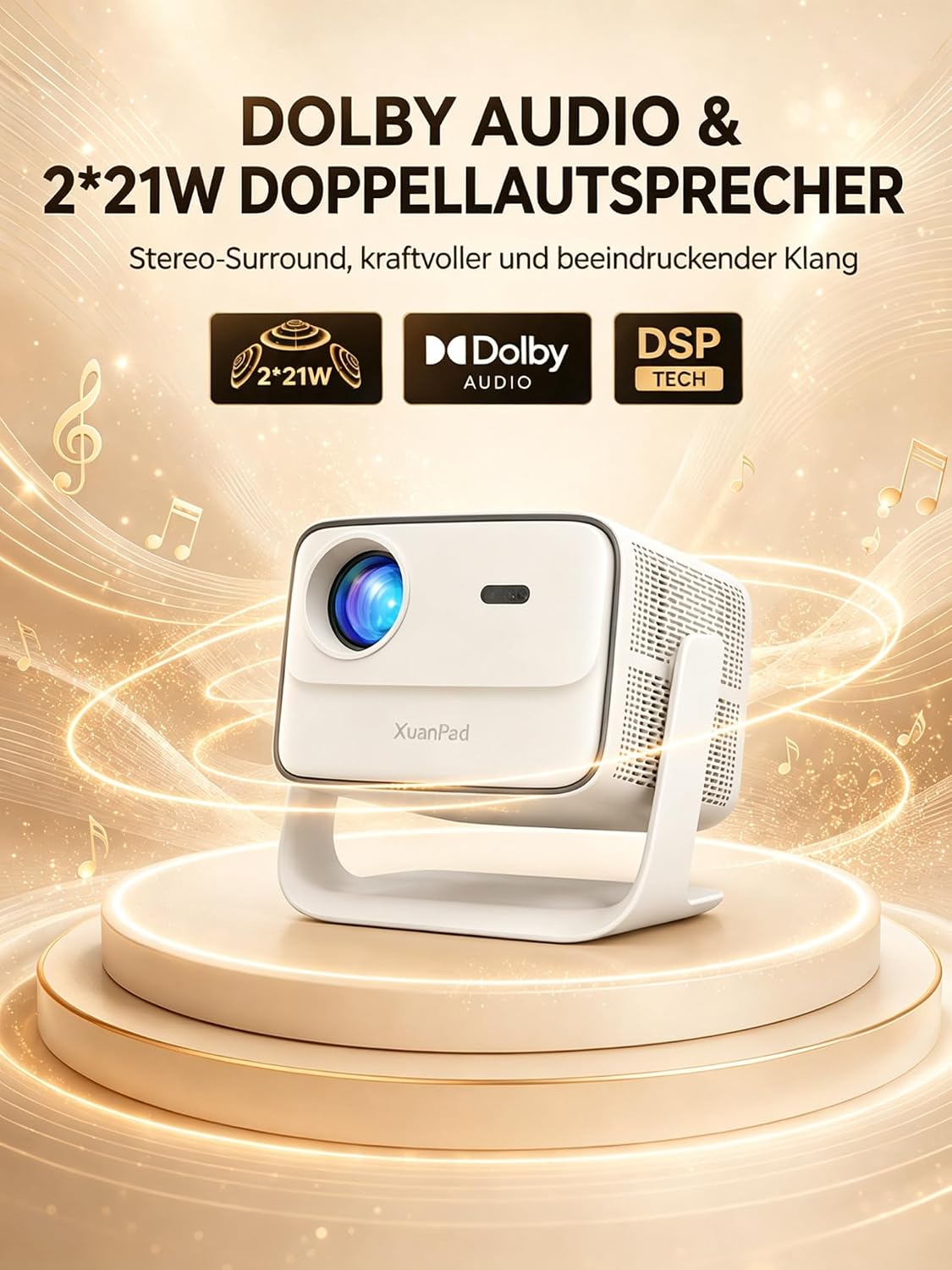VIDAA OS & 4000 ANSI Beamer 4K Heimkino Kompatibel mit Netflix Dolby Audio – Bild 8