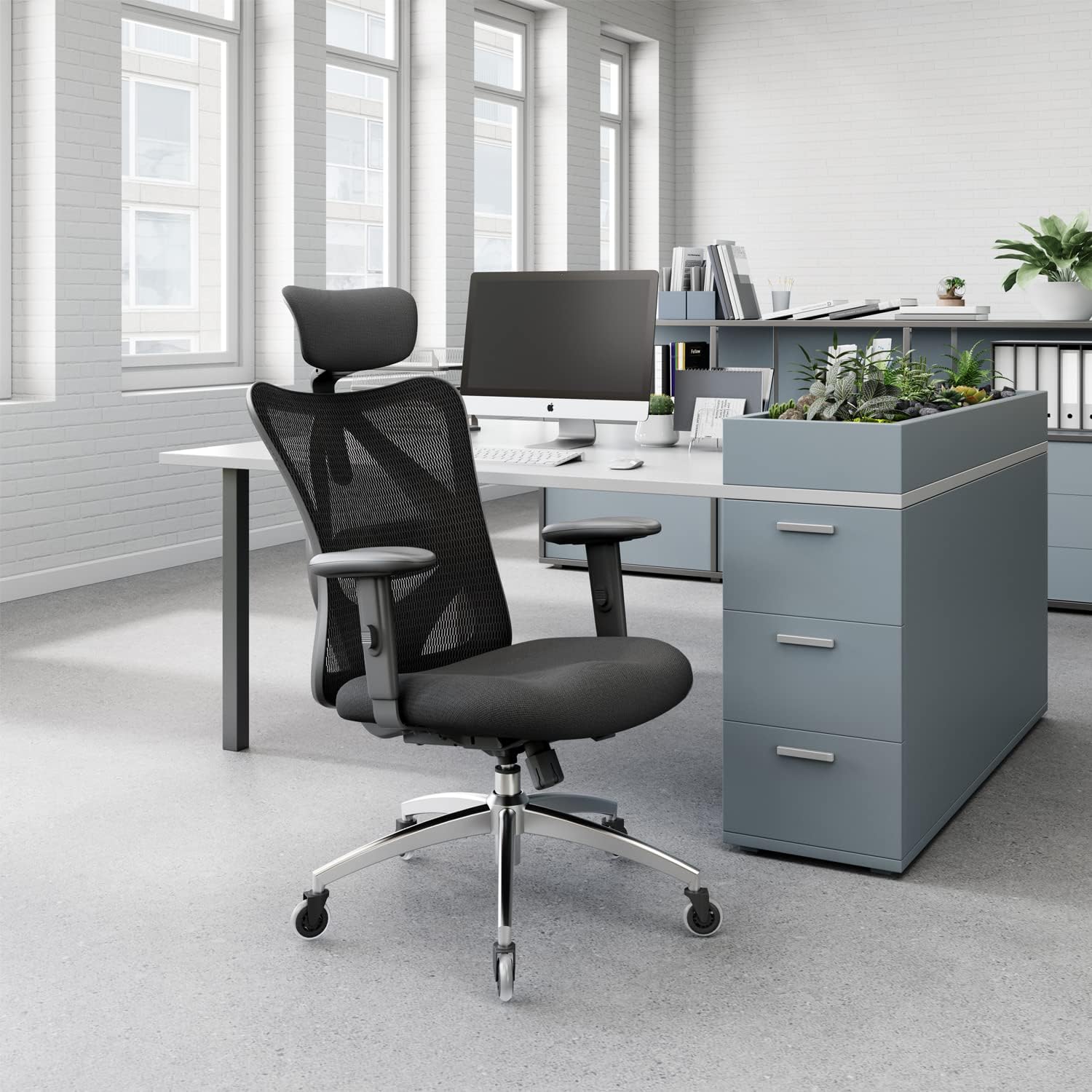 SIHOO M18 Ergonomischer Bürostuhl, verstellbare Lendenwirbelstütze, 330 lb – Bild 2