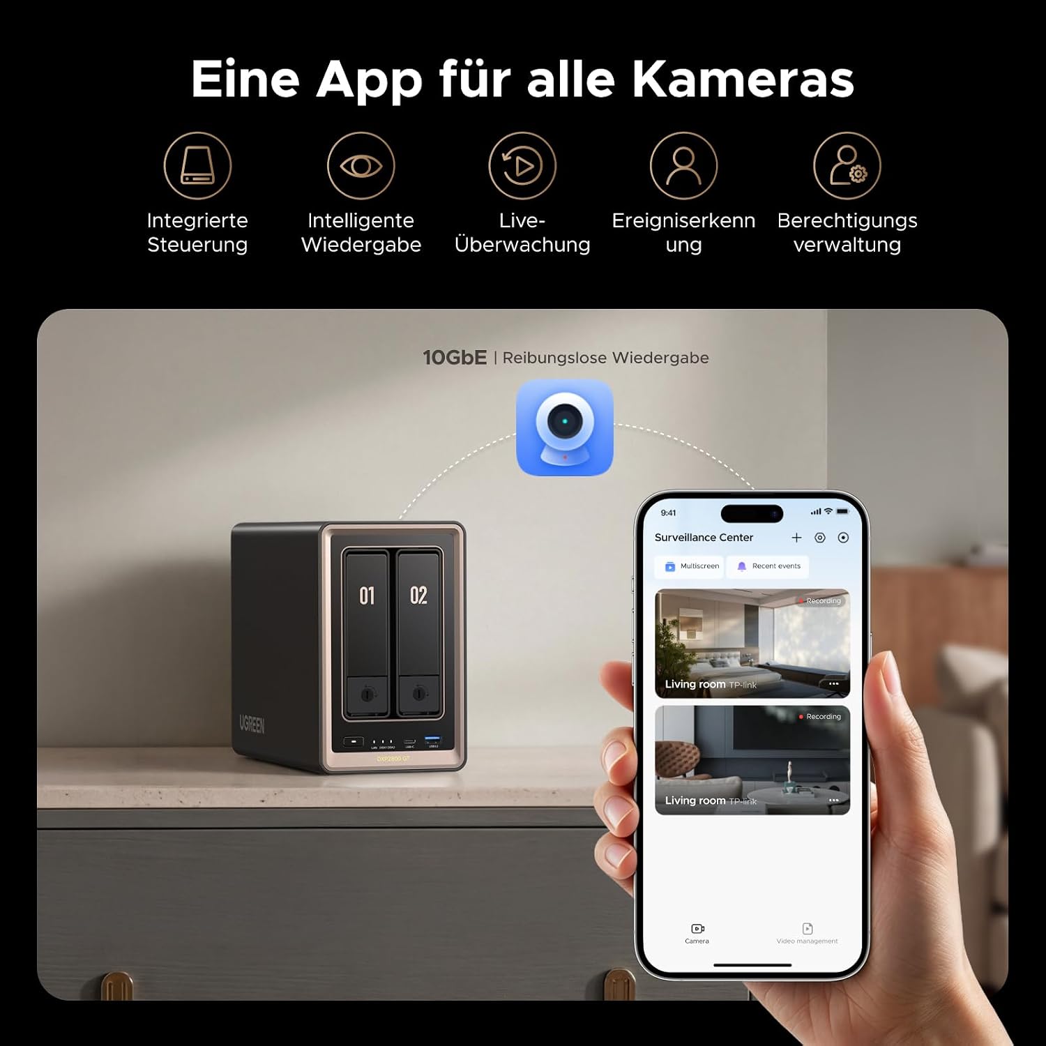 UGREEN NASync DXP2800 GT 2 Bay NAS für Smart Home und Creator (ohne HDD) – Bild 4