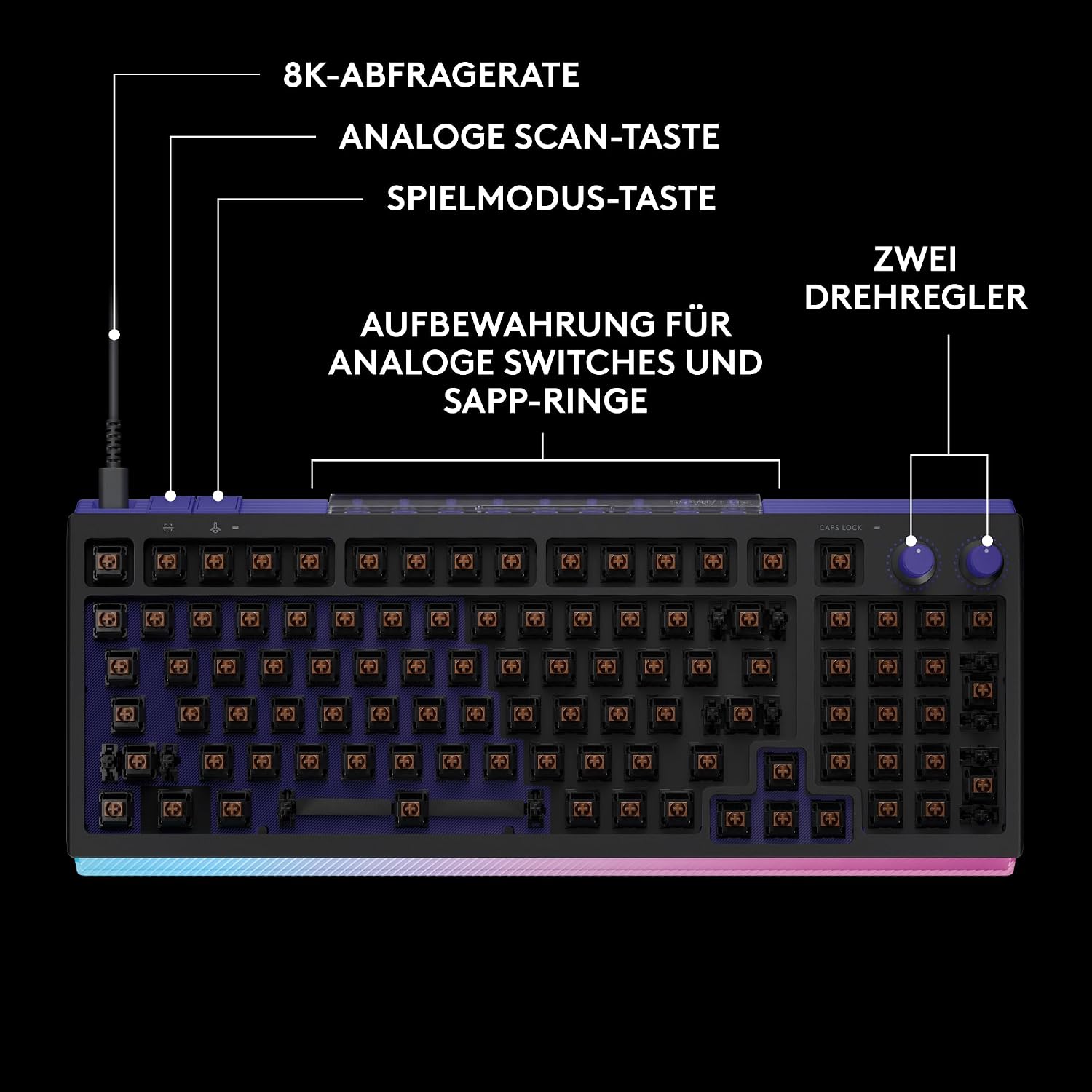 Logitech G G512 X 98 DUAL SWAP (Schwarz) – Bild 5