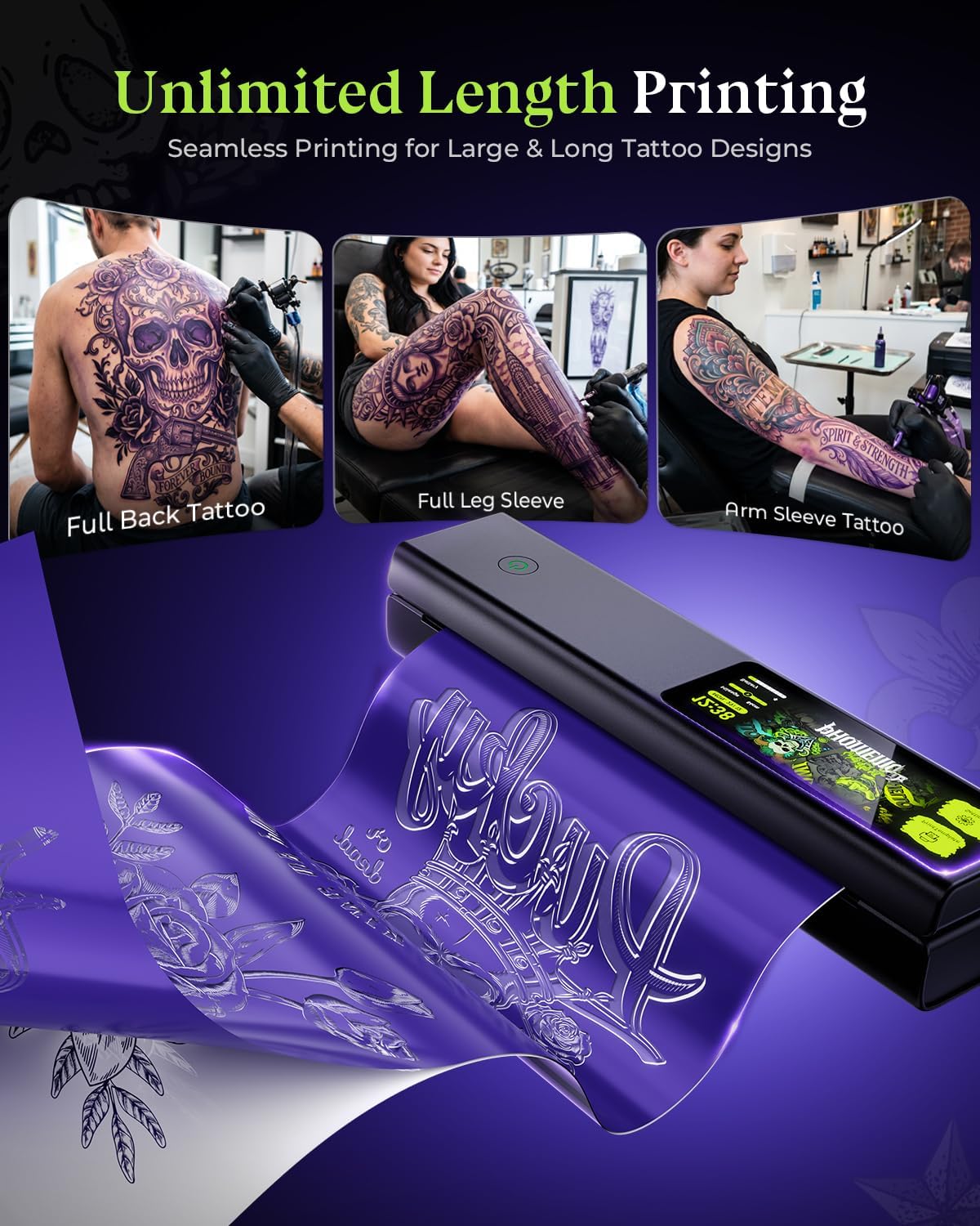 Phomemo L85 Tattoo Stencil Drucker mit 5-Zoll Touchscreen Professioneller – Bild 4