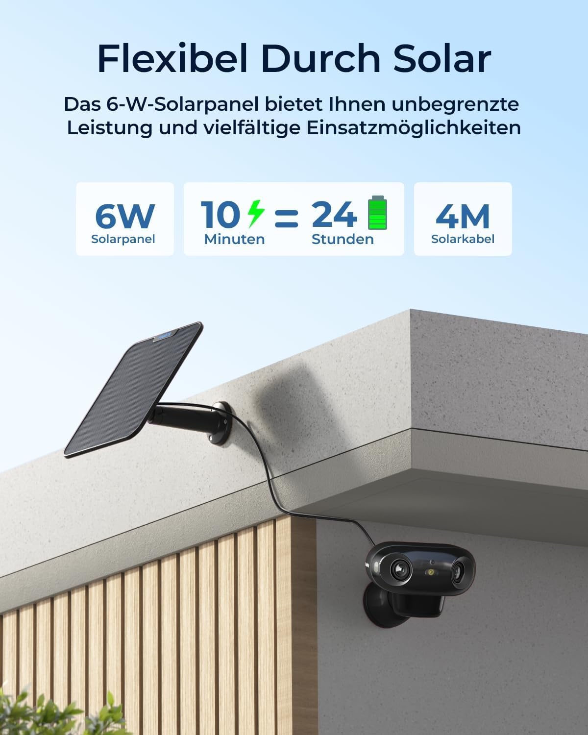 Reolink Argus 4 Pro 4K Solar Überwachungskamera Akku (Generalüberholt) – Bild 6