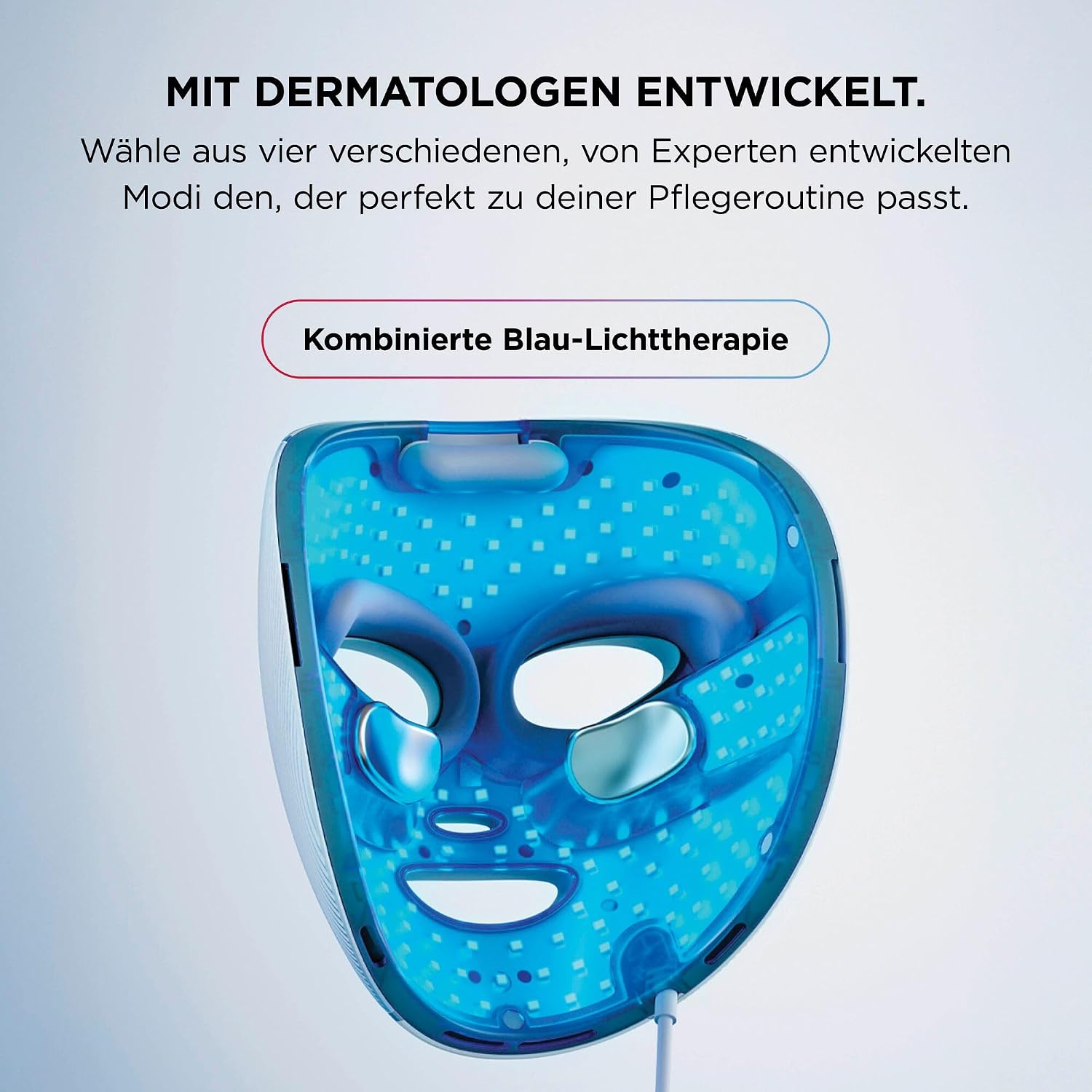 Shark CryoGlow LED-Gesichtsmaske, Augenpartie-Kühlung, Kühles Lila – Bild 4