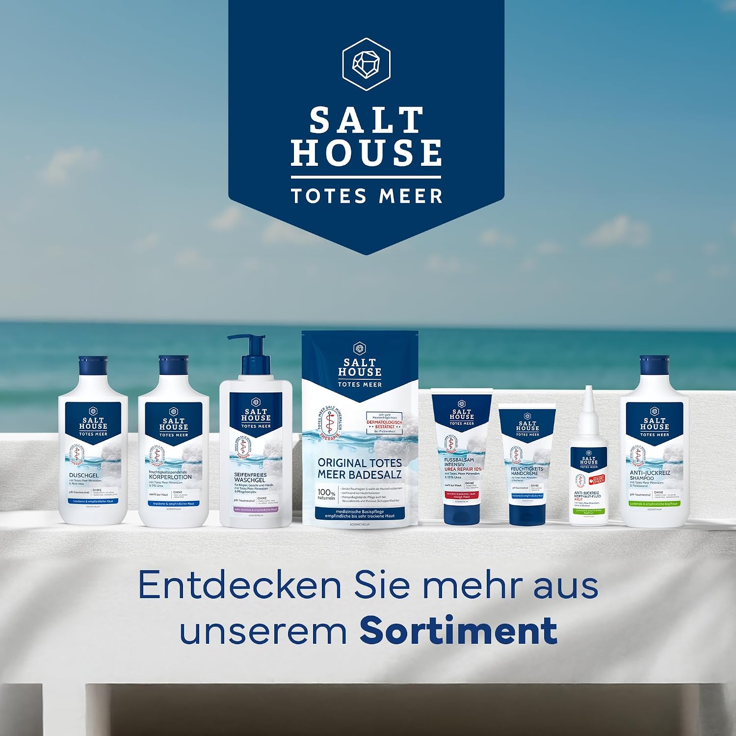 SALTHOUSE Original Totes Meer Badesalz - 100% naturreiner Badezusatz - 500g – Bild 5