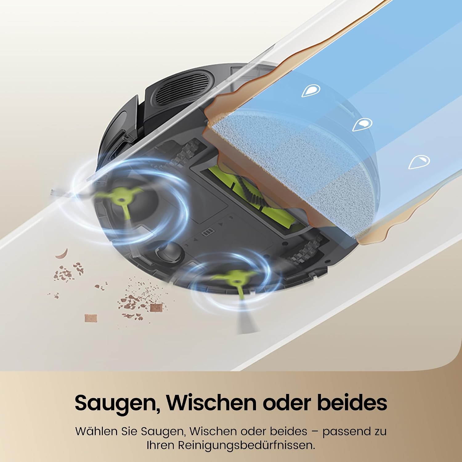 FAMIVAC R10 Saugroboter mit Wischfunktion 3-in-1, 6000pa & 160mins Laufzeit – Bild 4