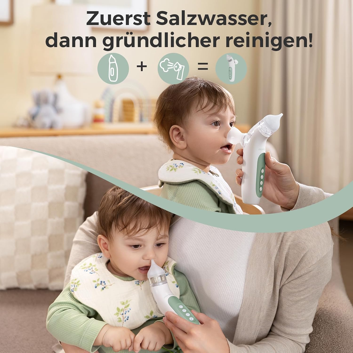 Momcozy BN007 Nasensauger baby elektrisch mit Nasenspray – Bild 6