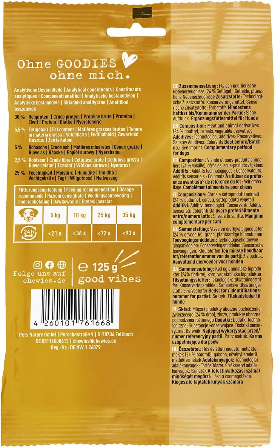 Chewies Goodies Hundeleckerli Geflügel Training MINI - 125 g – Bild 3