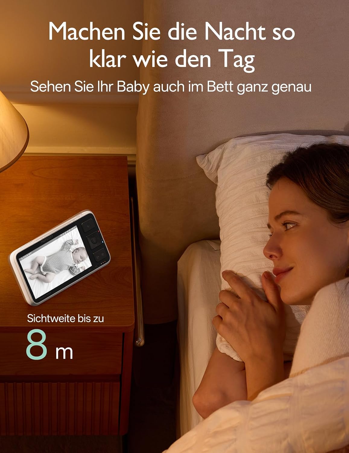Momcozy BM03 Babyphone mit Kamera ohne WLAN, 5.5 Zoll Baby Monitor – Bild 5
