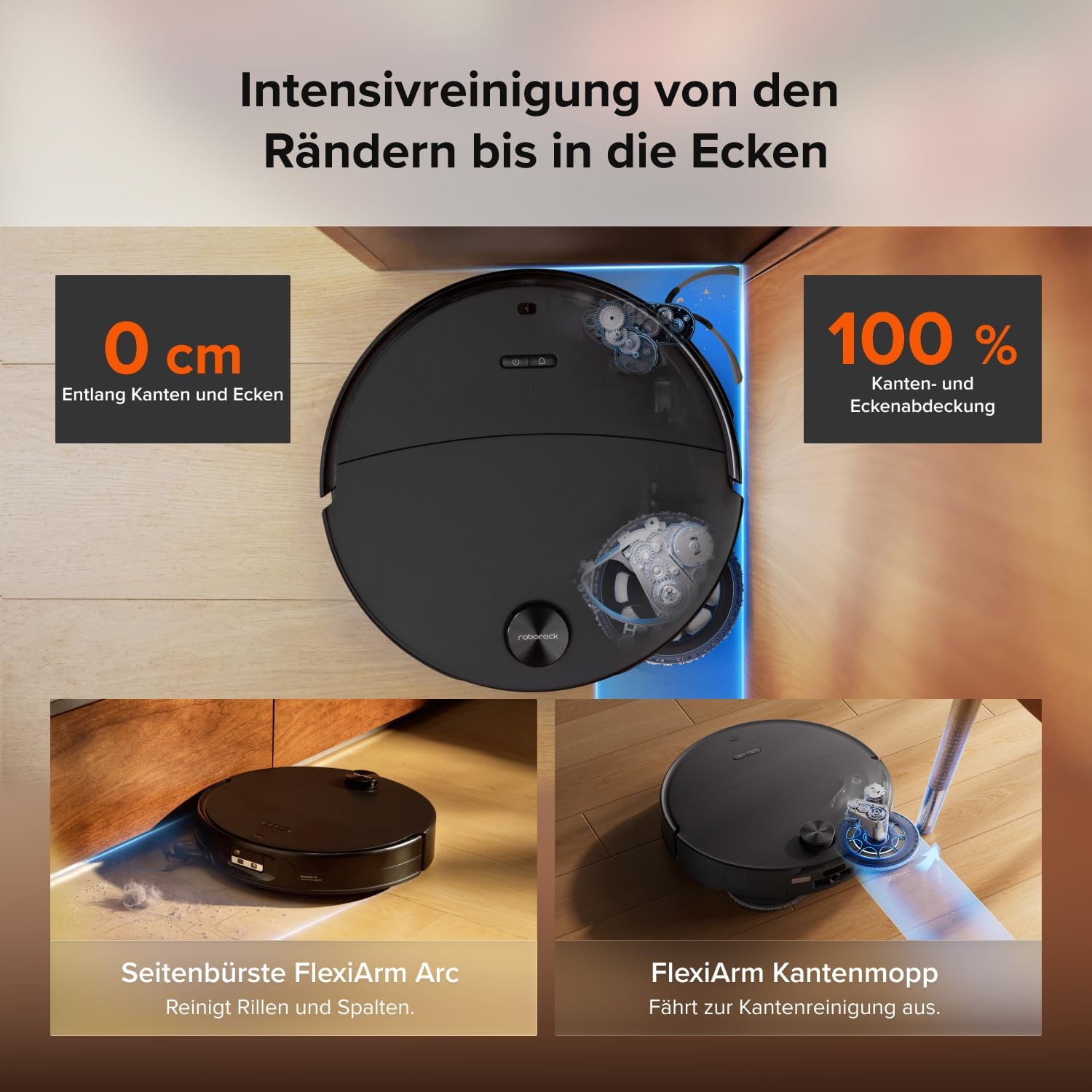 roborock Saros 20 Neo Saugroboter mit Wischfunktion, 36.000 Pa Saugkraft – Bild 5