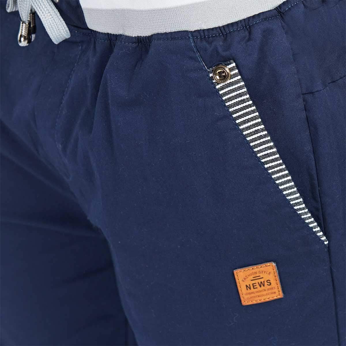 JustSun Kurze Hosen Herren Shorts Chino Baumwolle Sommer mit Tunnelzug – Bild 5