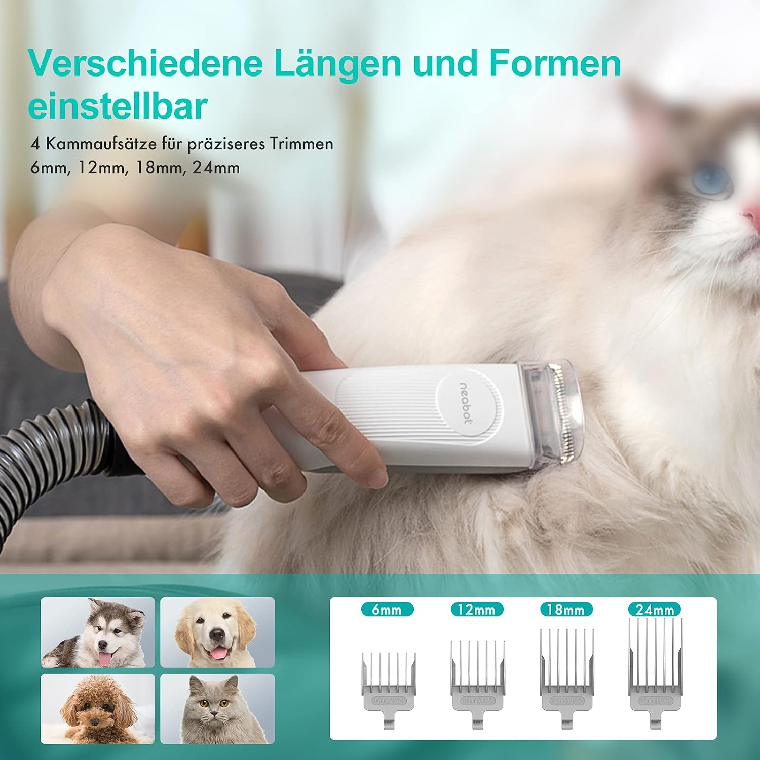 Neakasa Hundeschermaschine mit Staubsauger, 2-Jahres-Serviceplan – Bild 6