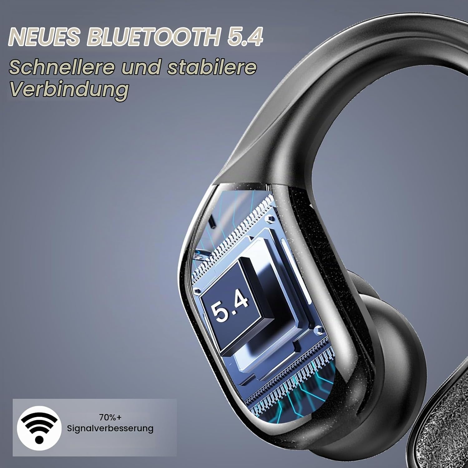 2026 Kopfhörer Kabellos Bluetooth 5.4 Kopfhörer Sport mit 28 EQ APP, 75Std – Bild 5