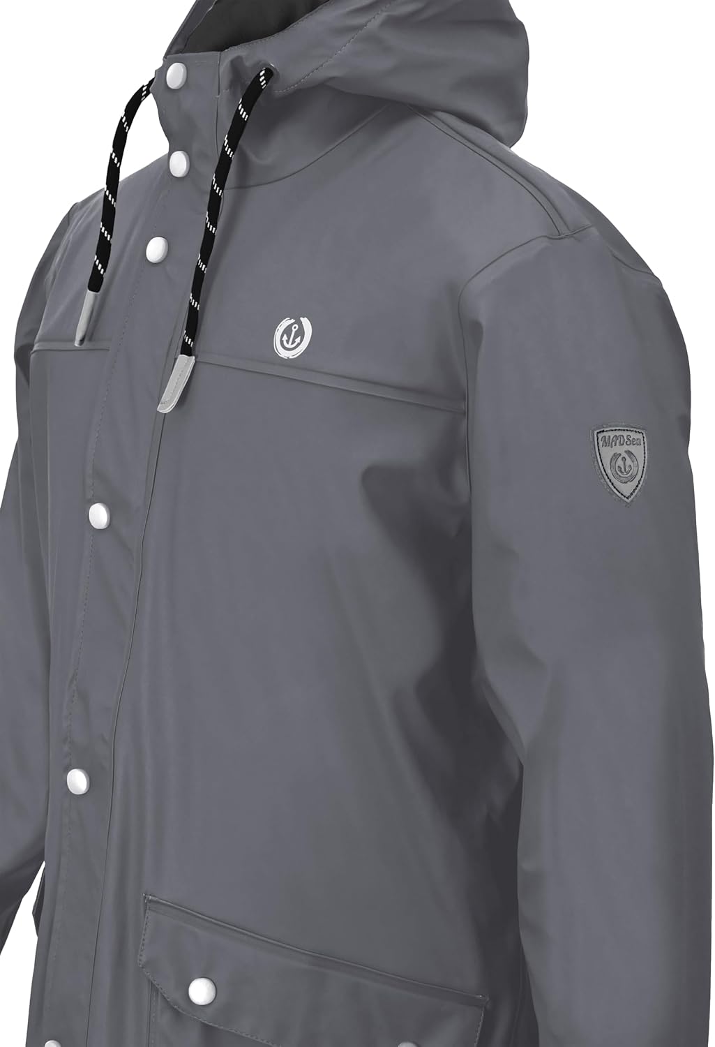 MADSea Herren Regenjacke Friesennerz warm mit Fleece gefüttert – Bild 4
