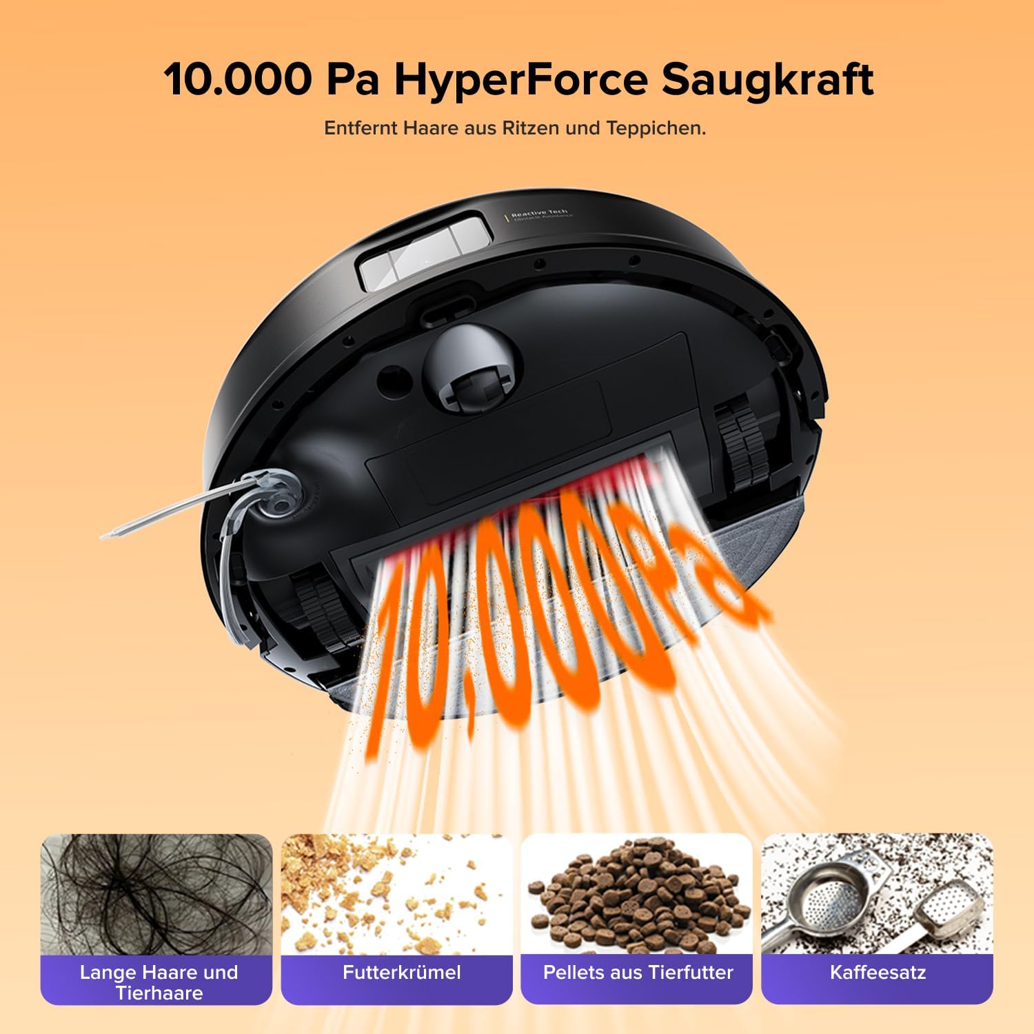 roborock Q10 S5+ Set Saugroboter mit Wischfunktion, 10.000 Pa Saugkraft – Bild 3