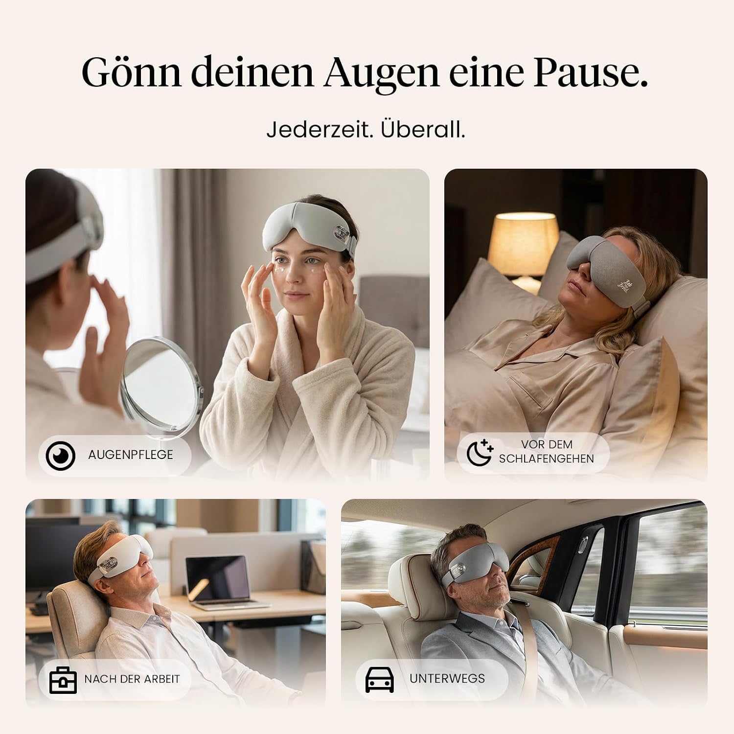 BOB AND BRAD EYEFLOW Augenmassagegerät mit Wärme&Kälte, Ideal als Geschenk – Bild 4