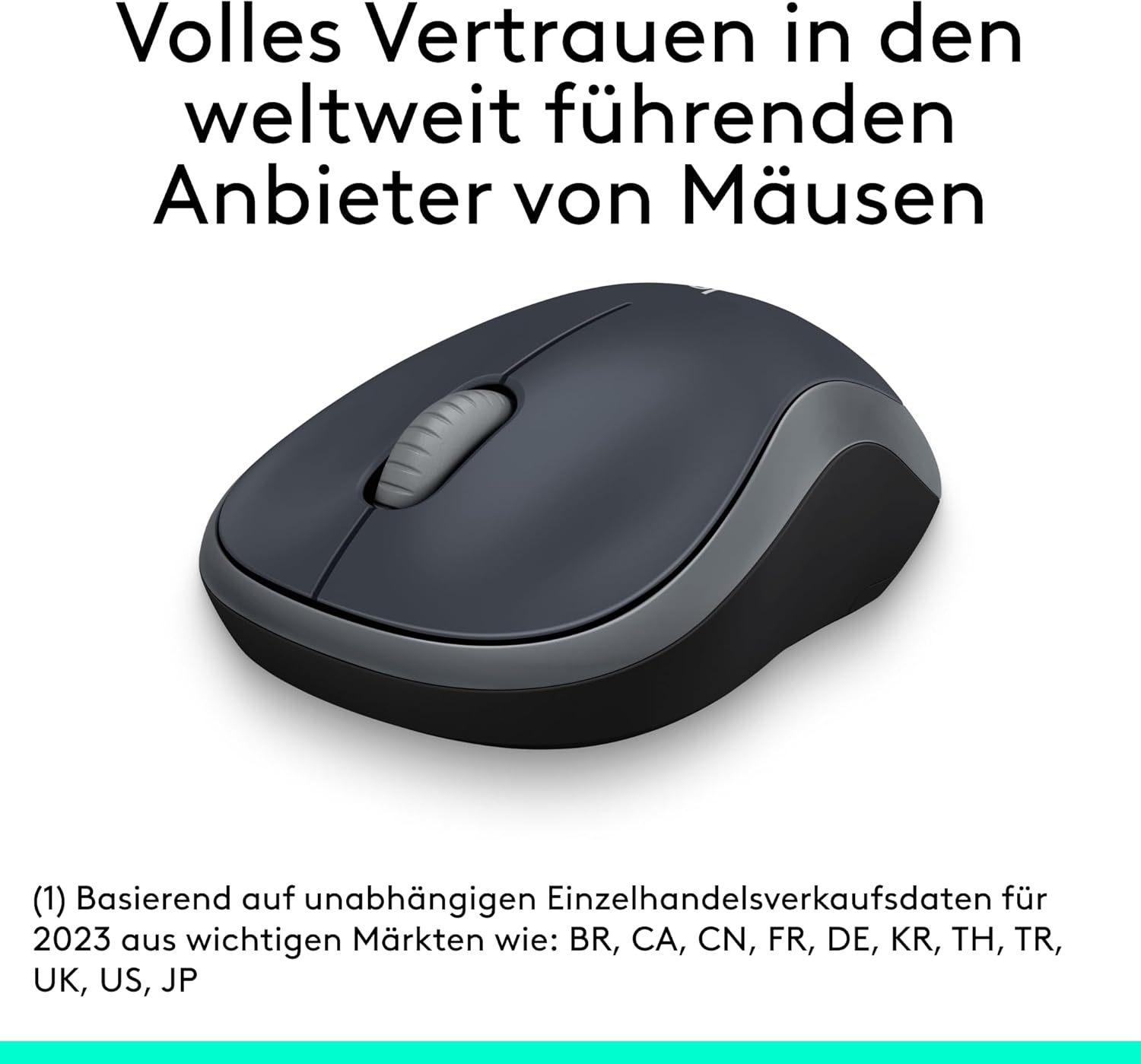 Logitech M185 Kabellose Maus, 2,4 GHz mit USB-Nano-Empfänger – Bild 2