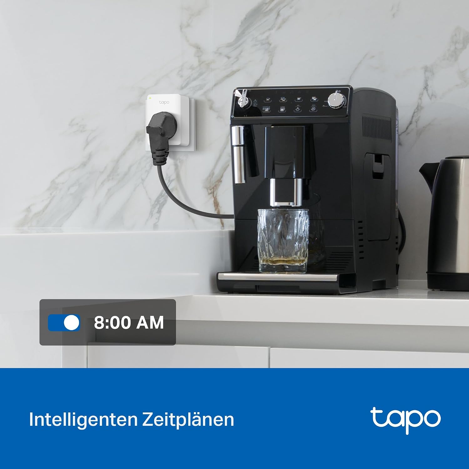TP-Link Tapo Smart WLAN Steckdose P110 mit Energieverbrauchskontrolle, Smart Home Alexa funktioniert mit Google Home, Sprachsteuerung, Fernzugriff, Kein Hub notwendig, Mini – Bild 3