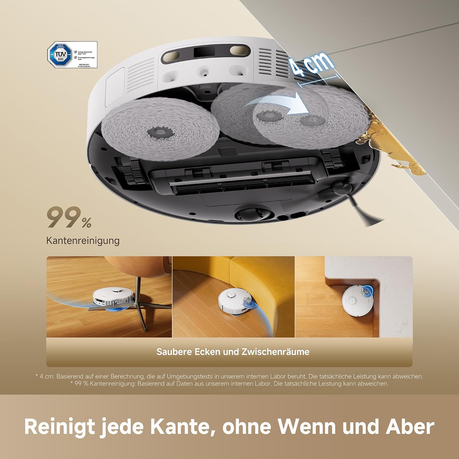 dreame L40 Ultra A Saugroboter mit Wischfunktion mit 24.000 Pa Saugkraft – Bild 6