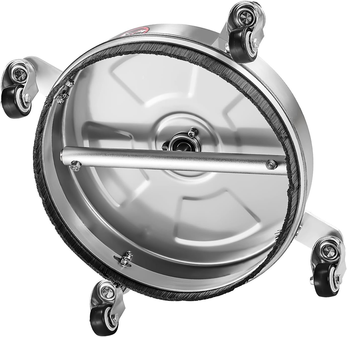 VEVOR 325 mm Hochdruckreiniger, Oberflächenreiniger, Flächenreiniger aus Edelstahl mit 4 Rädern, max. 4000 PSI, 6,35 mm Schnellanschluss, 2 Sprühdüsen, 2 verlängerte Stäbe für Beton, Terrasse, Deck – Bild 12