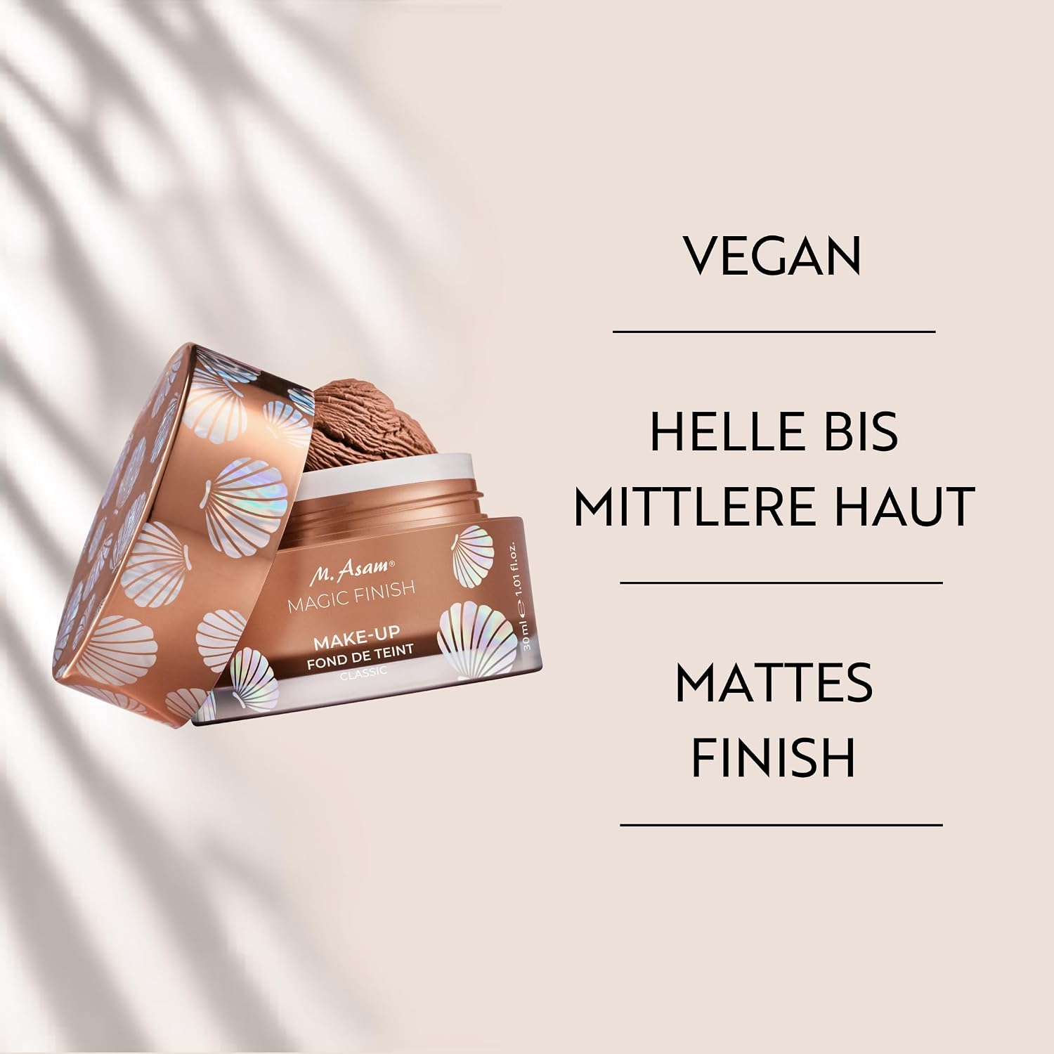 M. Asam Magic Finish Make-up Mousse Classic Seashell Edition (30ml) – Bild 4