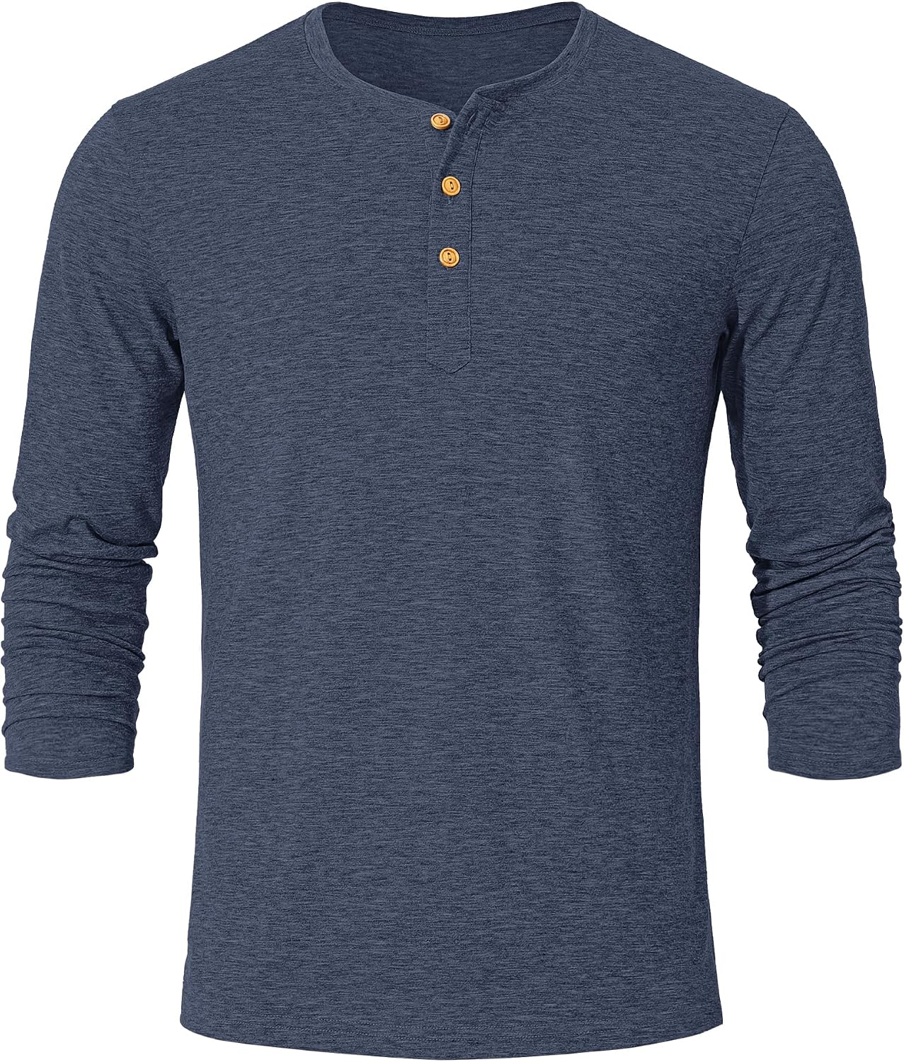 TARAINYA Henley Shirt Herren Langarm Baumwolle Longsleeve M-4XL – Bild 4