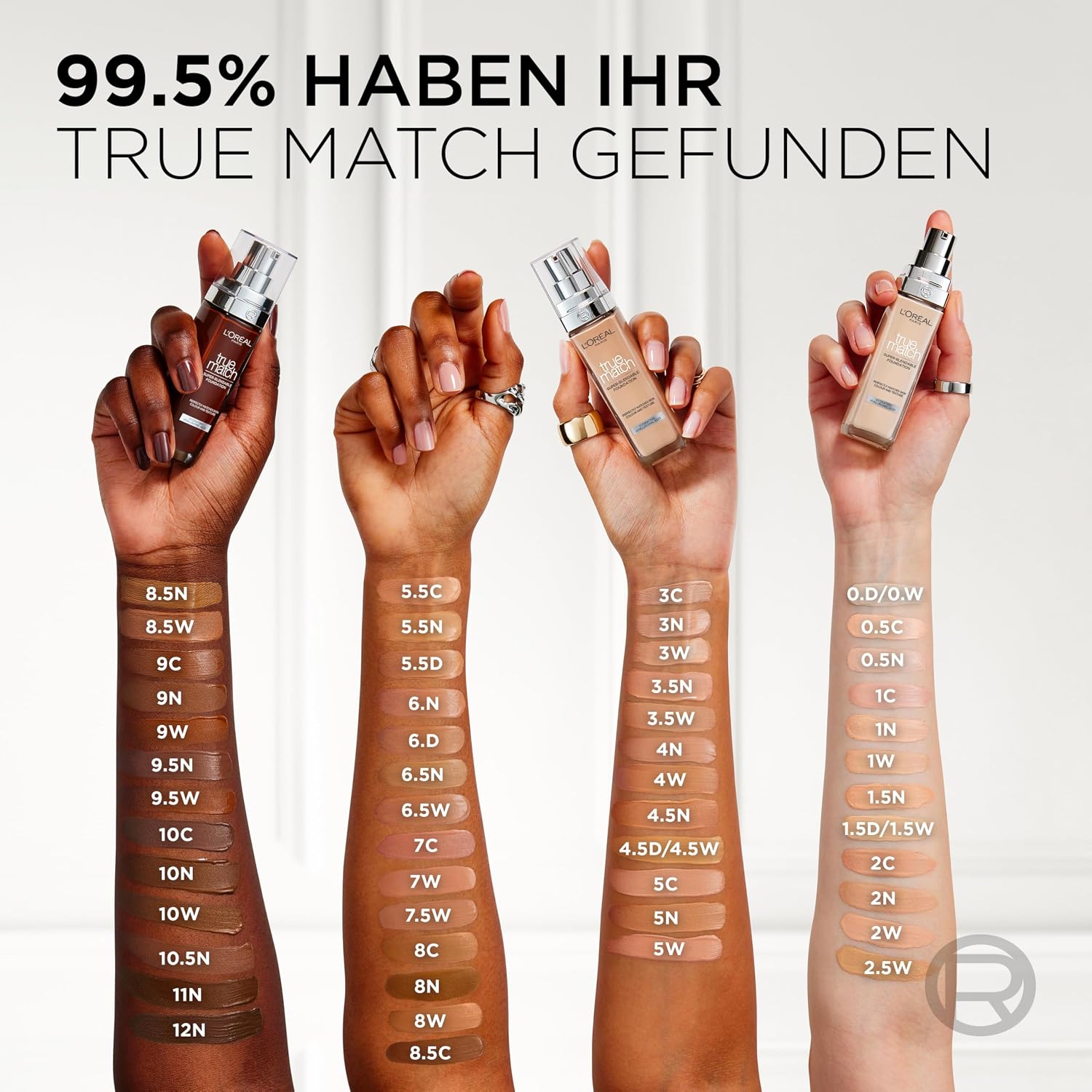L'Oréal Paris Flüssige Foundation, 2.N Neutral Light, 30 ml – Bild 6