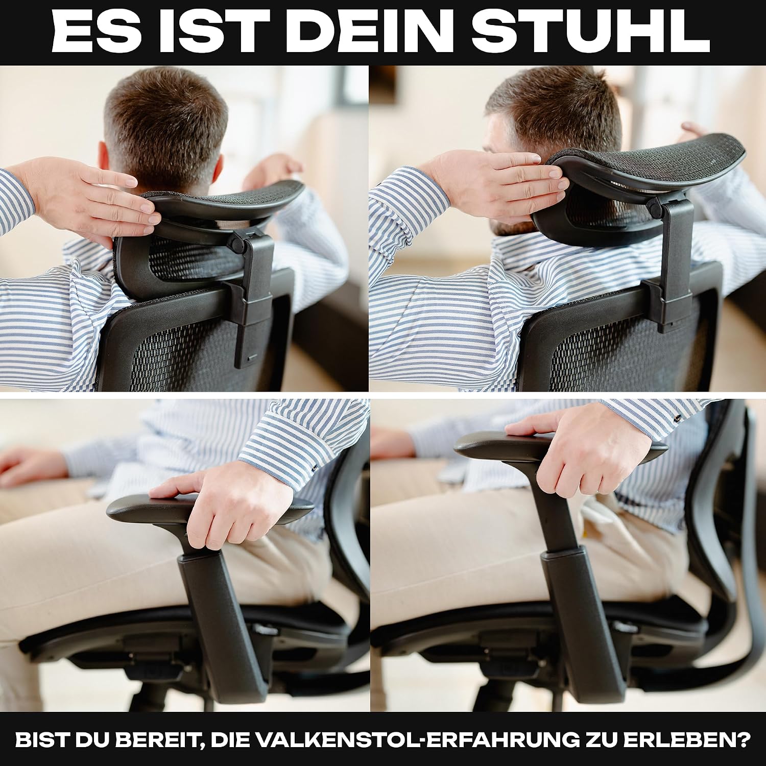 VALKENSTOL M5 Bürostuhl Ergonomisch TESTSIEGER - Büro & Home Office Chair – Bild 9