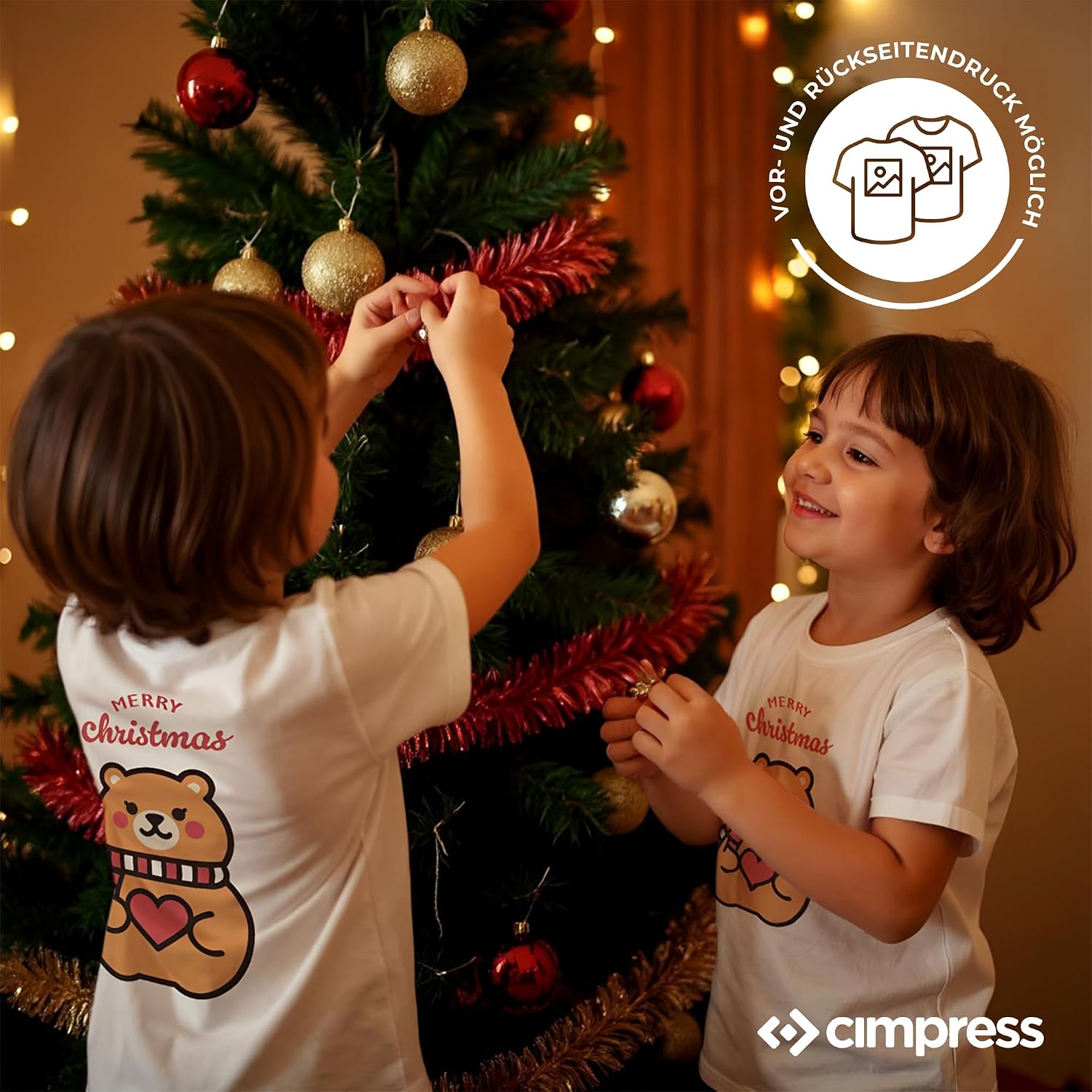 Cimpress Kinder T-Shirt, Personalisierbar mit Foto, Name oder Design, 100% Baumwolle, Regular Fit, Maschinenwaschbar, Für Jungen & Mädchen in mehreren Größen – Bild 5