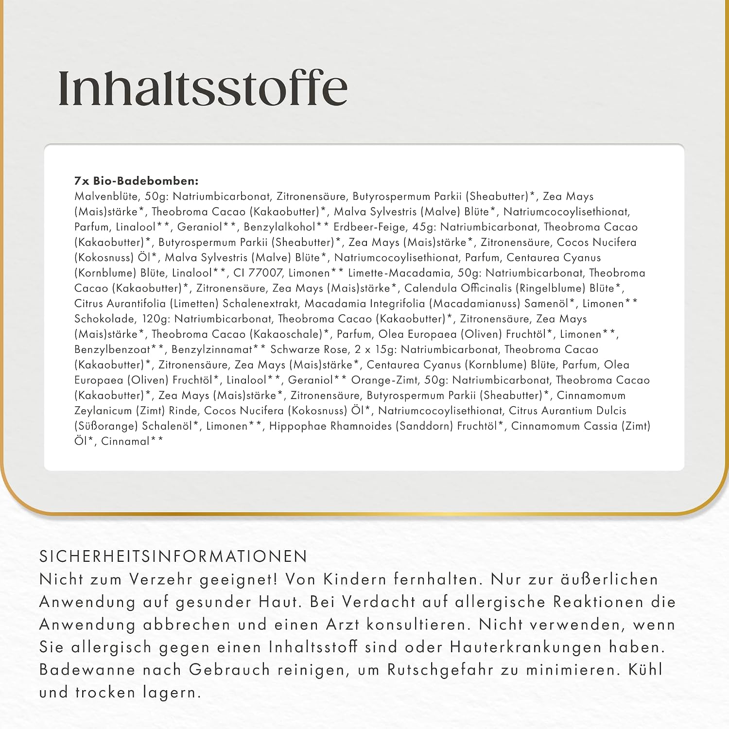 Satin Naturel 7 Luxuriöse Bio Badebomben, Wellness Geschenkset – Bild 6
