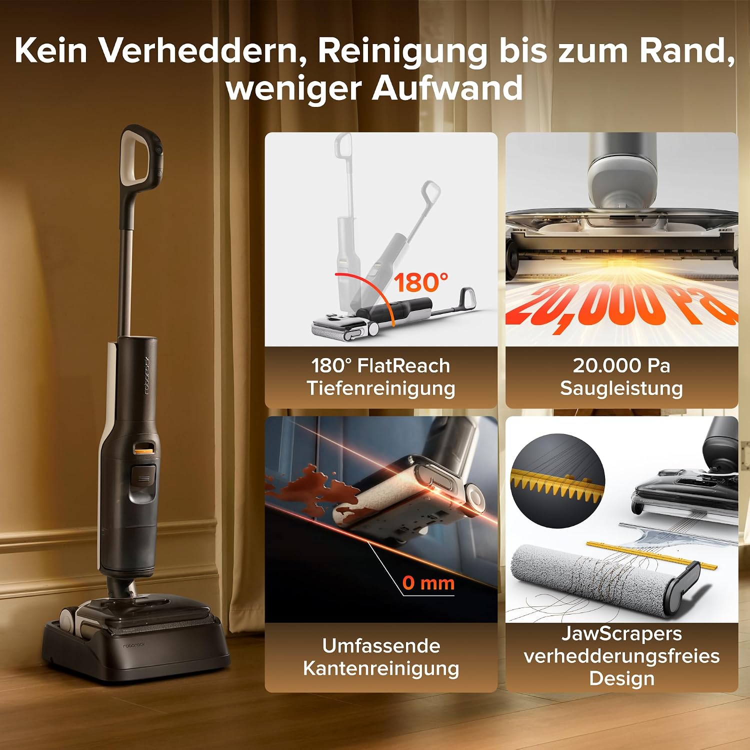 roborock F25 LT Gen 2 Nass Trockensauger, 20.000 Pa, 60 Min Laufzeit – Bild 2