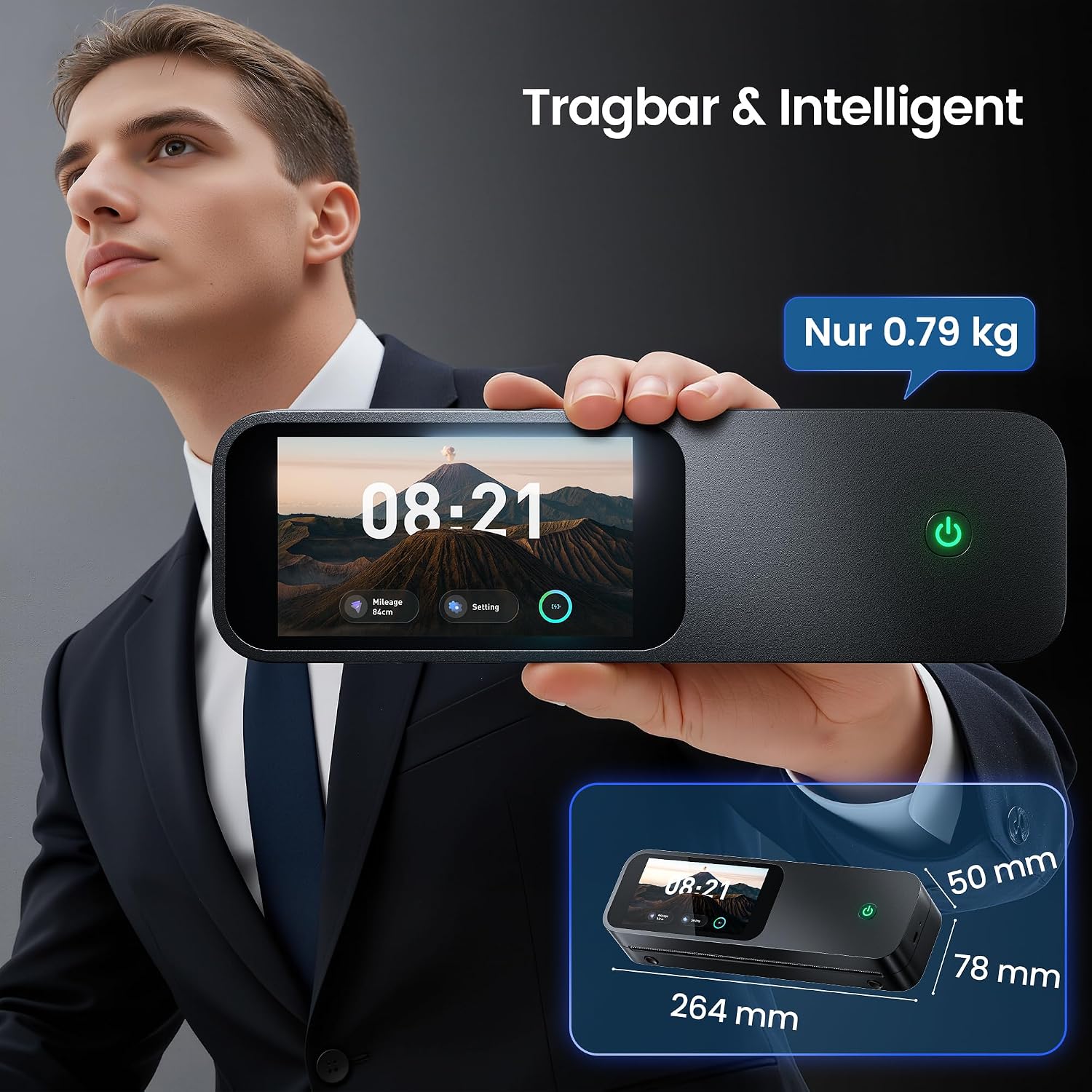 Phomemo M85 Thermodrucker A4 Kit, 5'' Touchscreen 3500mAh Tragbarer Schnell – Bild 3