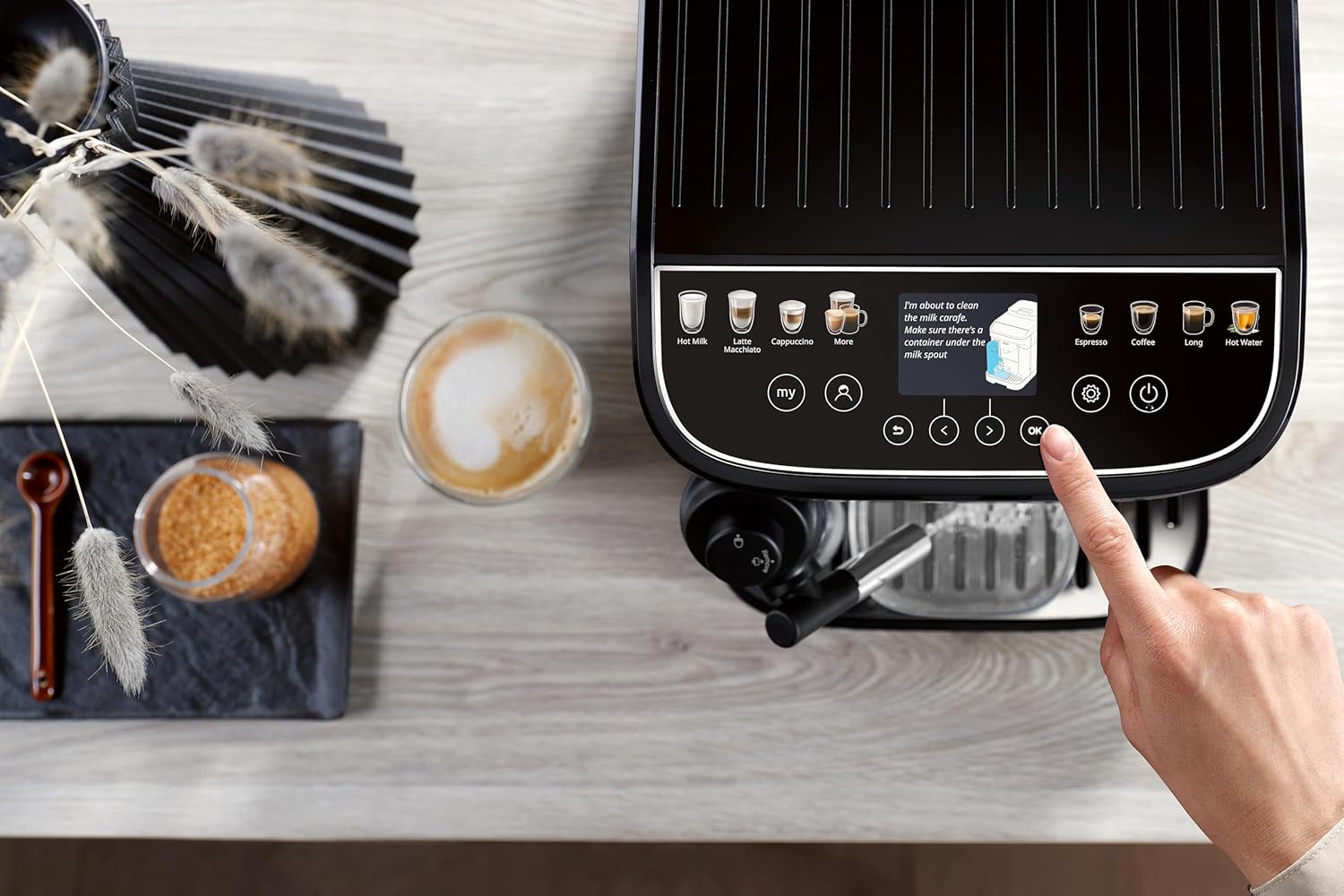 De'Longhi Magnifica Evo Next - Kaffeevollautomat 13 Getränke Titan – Bild 11