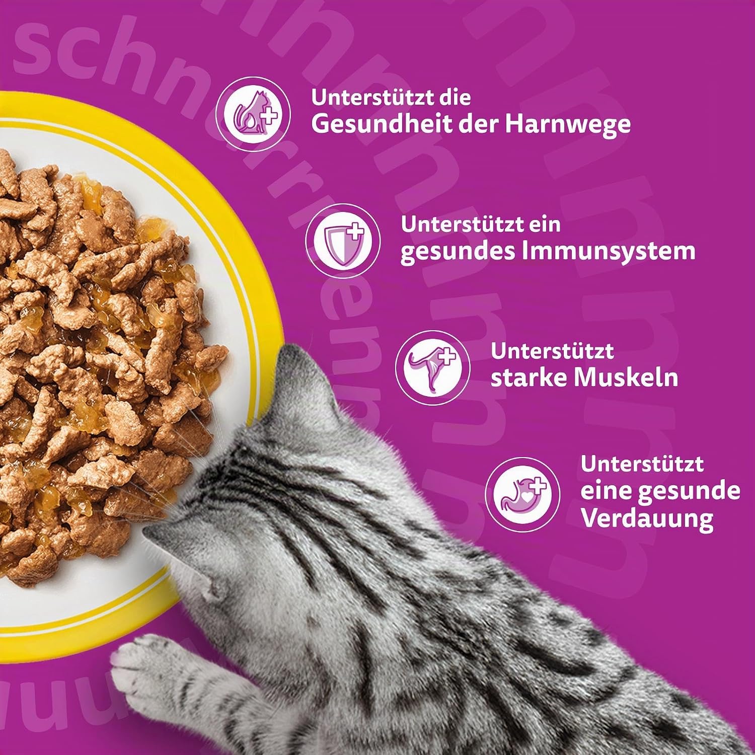 Whiskas 7+ Katzenfutter Geflügel Auswahl in Gelee, 12x85g (4 Packungen) – Hochwertiges Nassfutter ab dem 7. Lebensjahr in 48 Portionsbeuteln – Für die Bewahrung der Vitalität – Bild 5