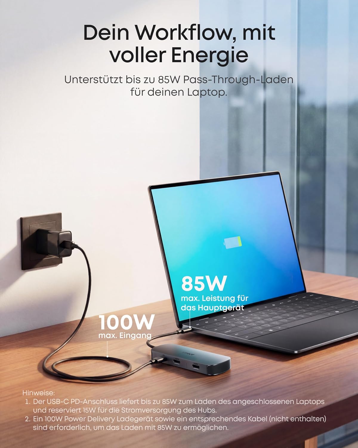 Anker Nano 8-in-1 USB C Hub, Dual-Monitor Docking Station mit 4K@60Hz HDMI – Bild 6