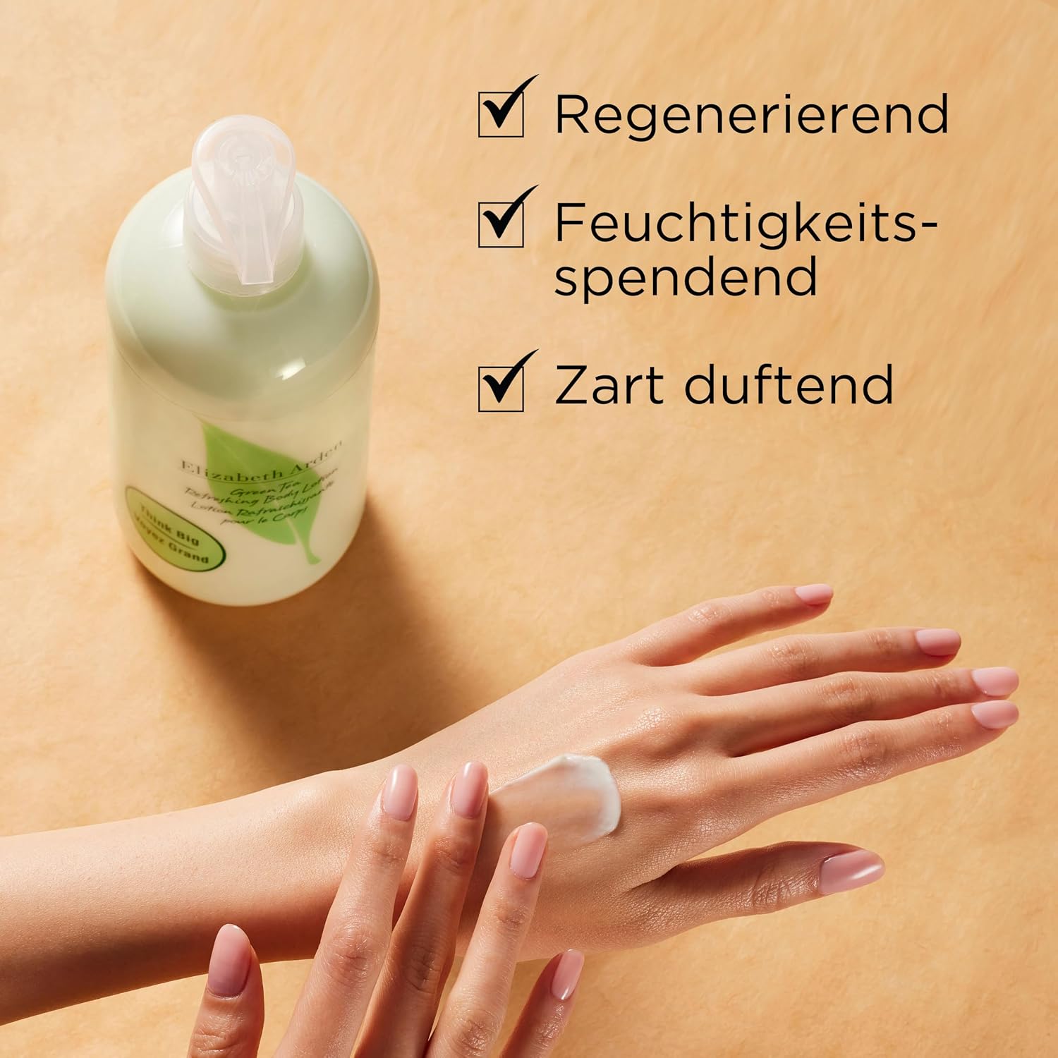 Elizabeth Arden - Green Tea, erfrischende Körperlotion mit Grüntee-Extrakt-Duft, Feuchtigkeitsspendend und regenerierend, belebt die Sinne, seidig glatte Haut – Bild 3
