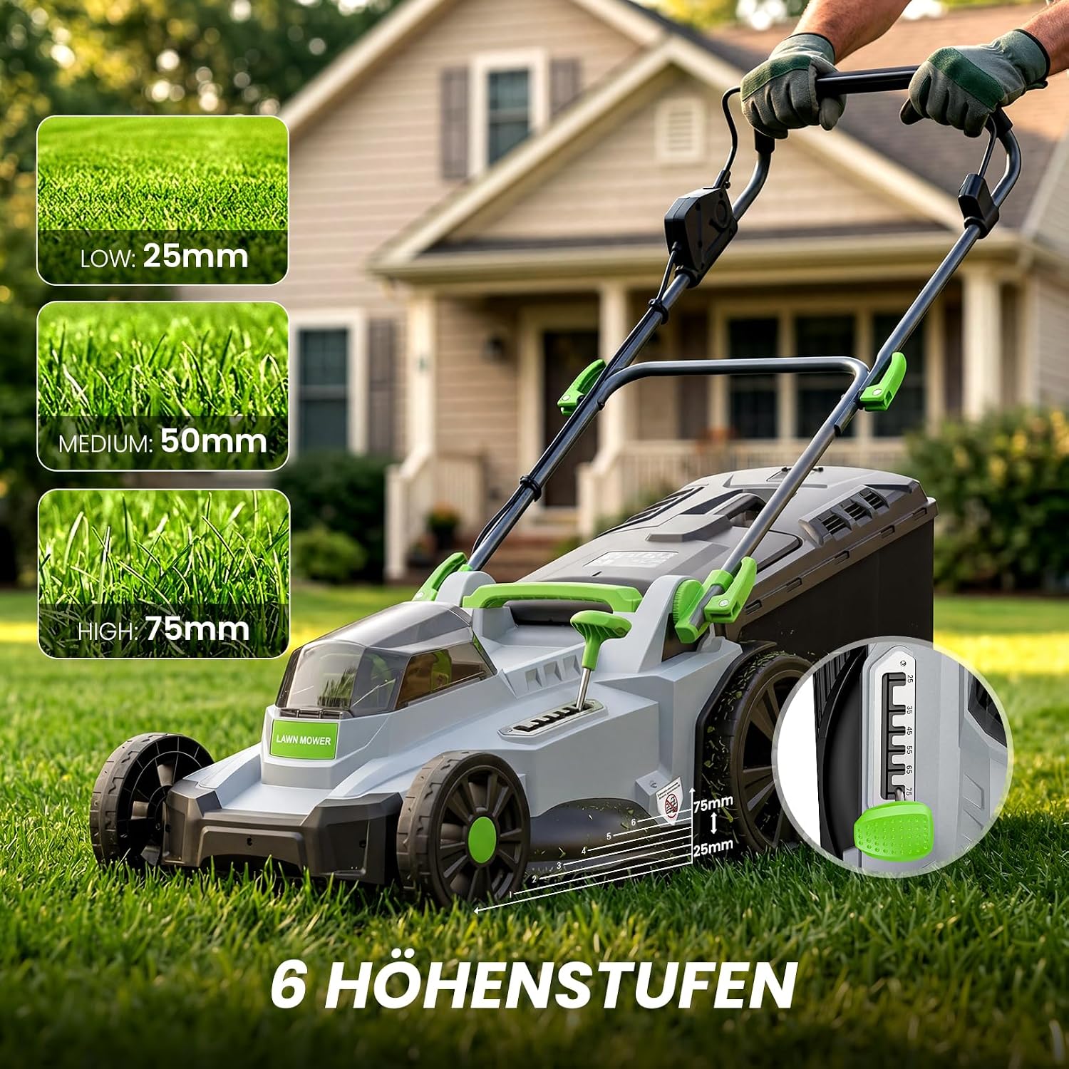 ETOOLAB Akku-Rasenmäher 40V, 42cm, Brushless, bis 400-600 m², Für Garten – Bild 4