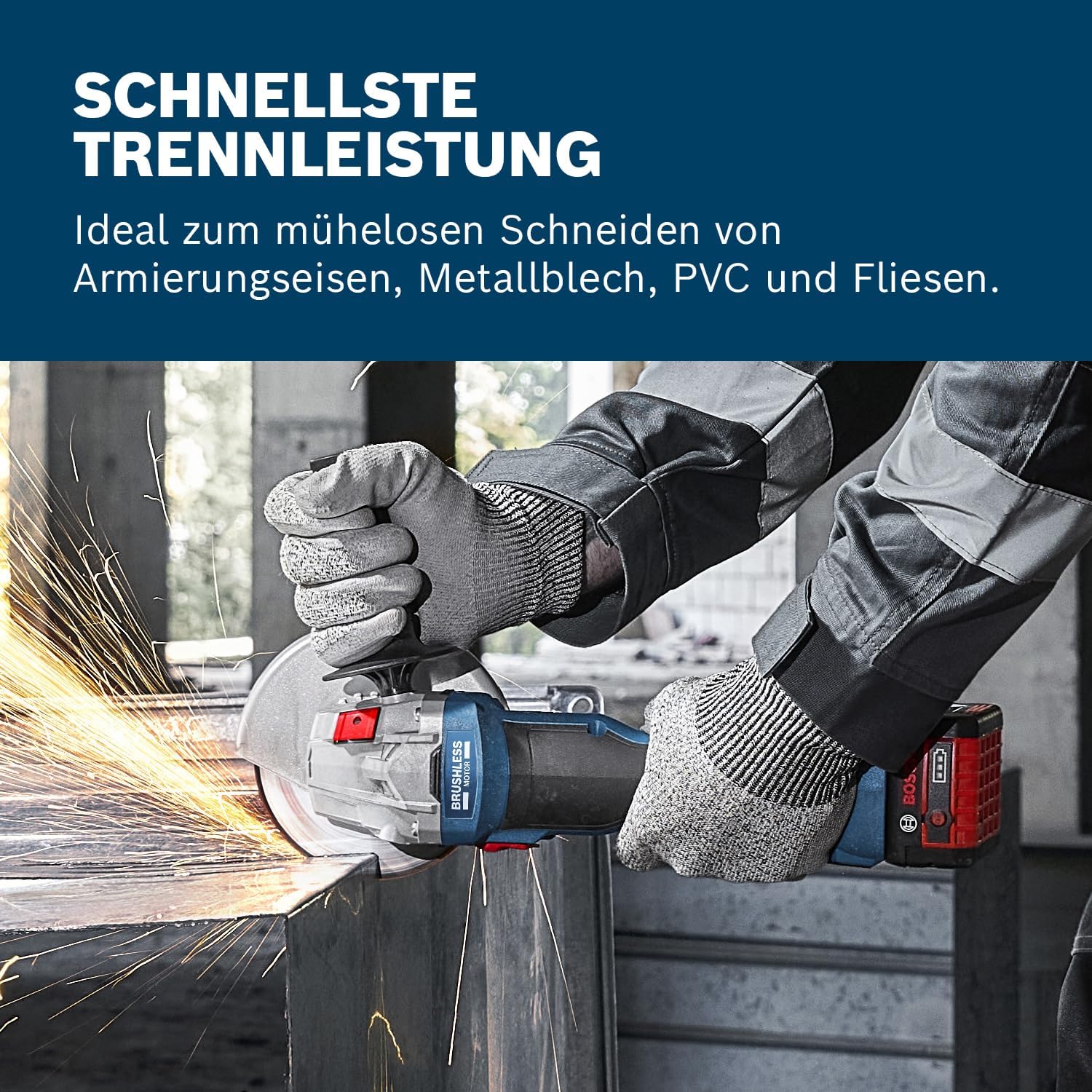 Bosch PRO Akku-Winkelschleifer GWS 18V-8 – Bild 3