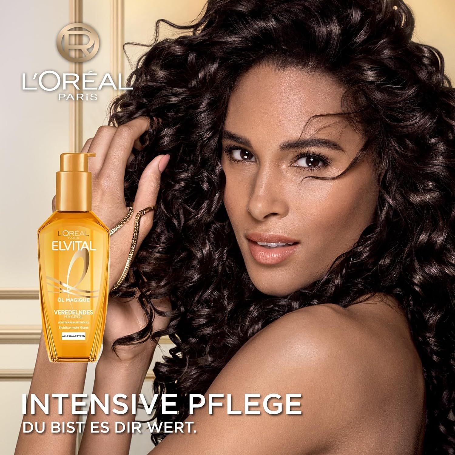 L'Oréal Paris Elvital Öl Magique Veredelndes Haaröl, für alle Haartypen, gegen Frizz und Austrocknen, mit 6 kostbaren Blütenölen, für Glanz und Geschmeidigkeit, Hitzeschutz bis 230 °C, 1 x 100ml – Bild 2