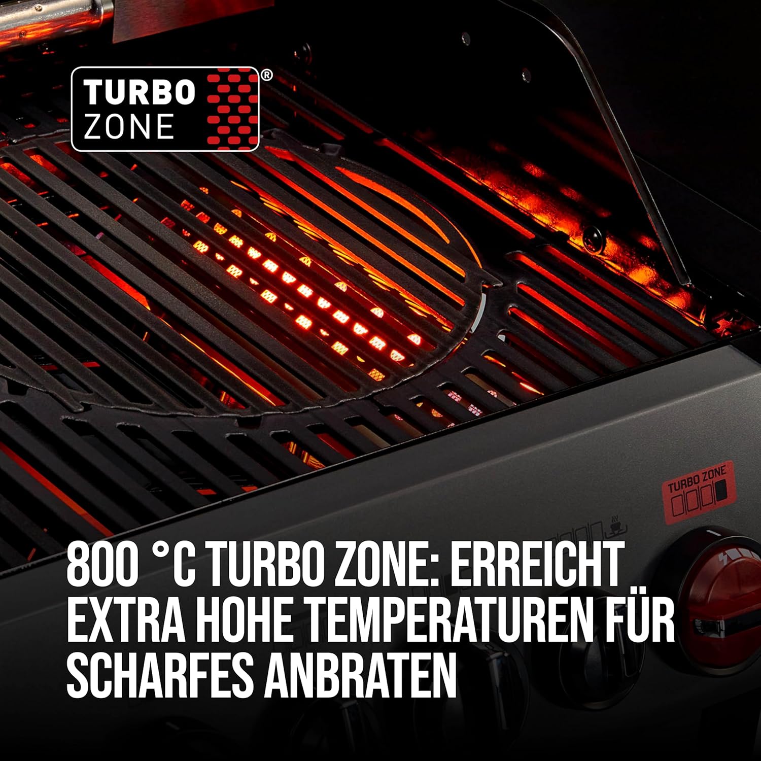 Enders® Gasgrill HYDE 4 SIKR Turbo, 4 Brenner aus Edelstahl für kraftvolles direktes und indirektes Grillen, 800 °C TURBO ZONE™, SWITCH GRID™, Infarot-Backburner und Seitenkocher, #8041 – Bild 2