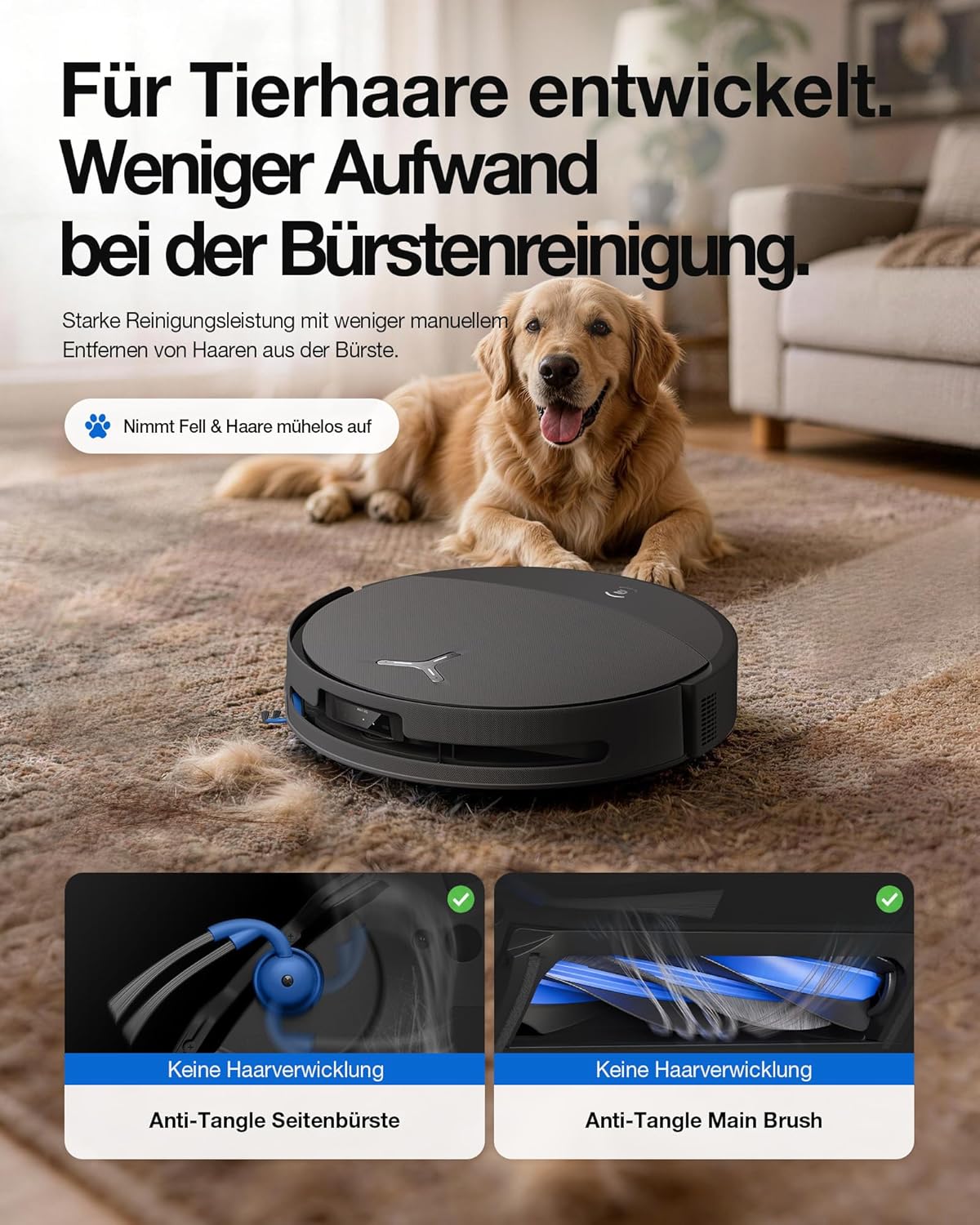 ECOVACS Saugroboter mit Wischfunktion T90 PRO OMNI Care Kit, 30.000 Pa – Bild 3