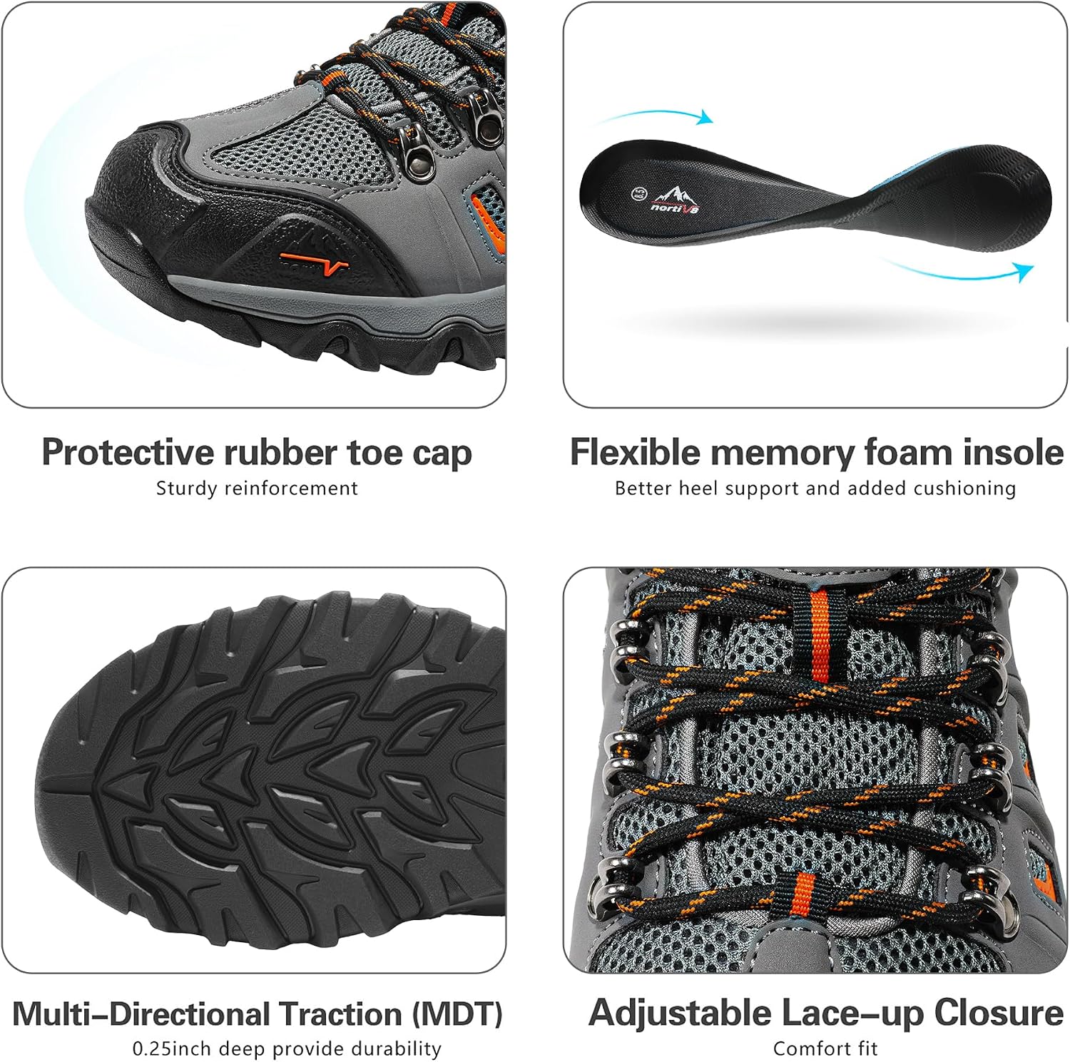 NORTIV 8 Herren Wanderschuhe Trail – Bild 5