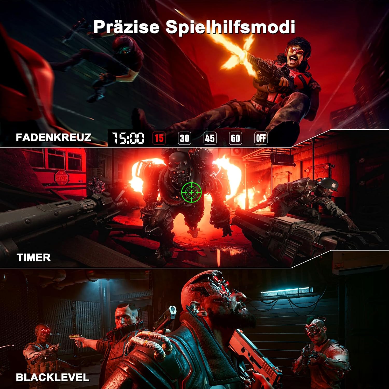 Minifire Gaming Monitor 27 Zoll,WQHD(2560×1440P),200Hz, Schnelles IPS Panel – Bild 8
