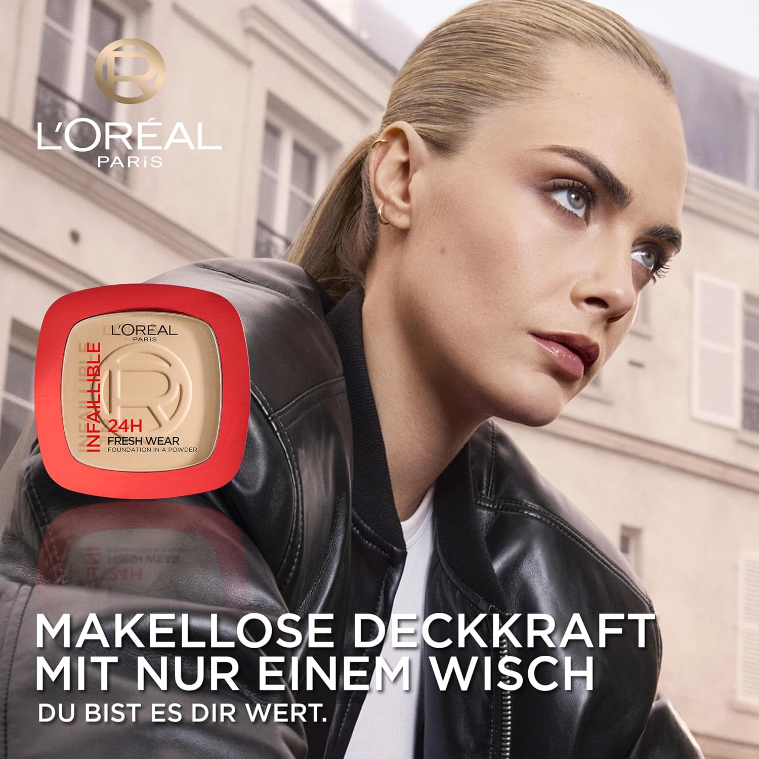 L'Oréal Paris Make-up Puder mit mattem Finish, 180 Rose Sand, 9 g – Bild 4
