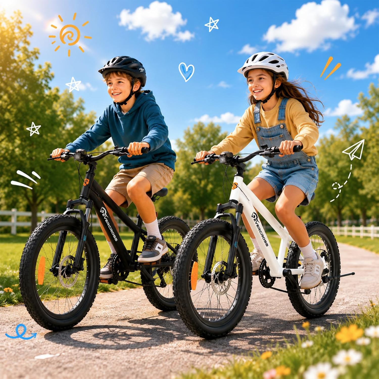 EVERCROSS EM5 Kinder Fahrrad, 20 Zoll Mountainbike mit 7-Gang Schaltung – Bild 7