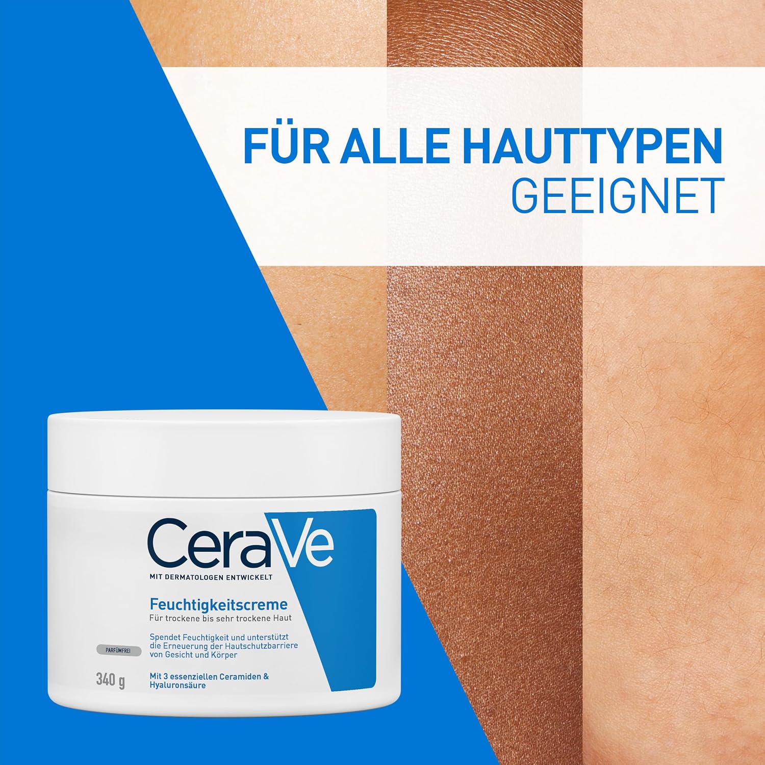 CeraVe Feuchtigkeitscreme für trockene Haut, Körper & Gesicht – Bild 9