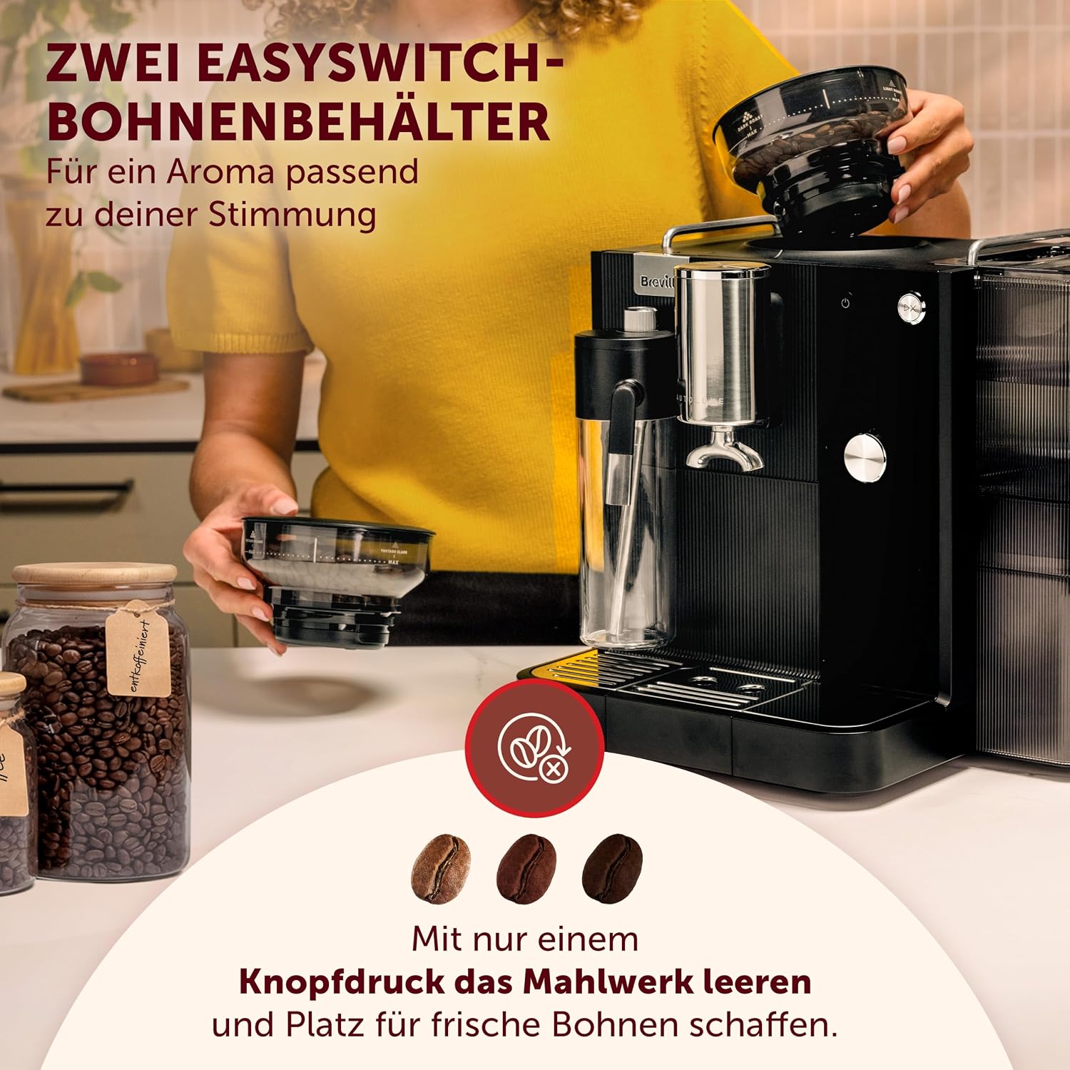Breville Prima Latte AutoLuxe Espressomaschine, Schwarz – Bild 5