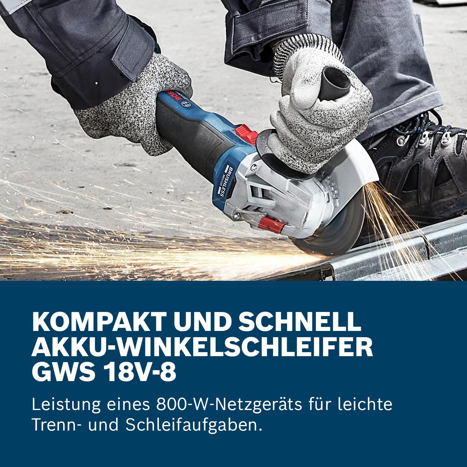 Bosch PRO Akku-Winkelschleifer GWS 18V-8 – Bild 2