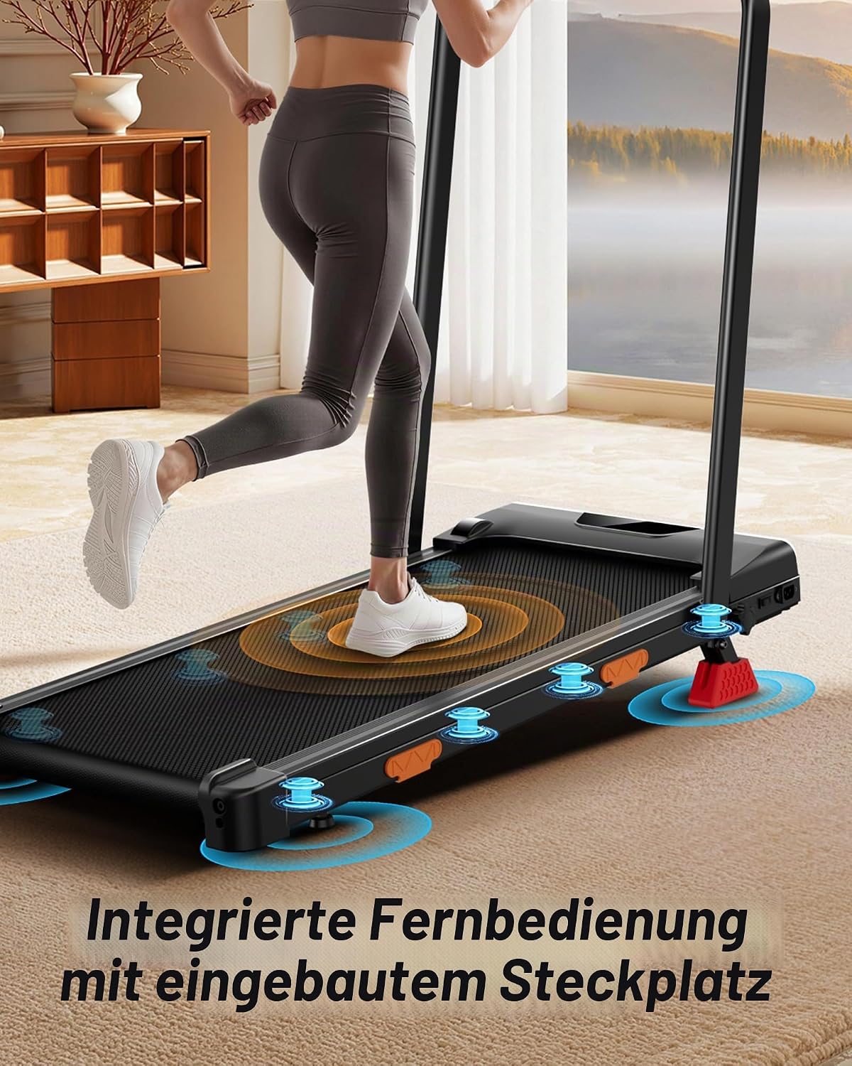 LONTEK Laufband für Zuhause Klappbar mit Steigung – Bild 5