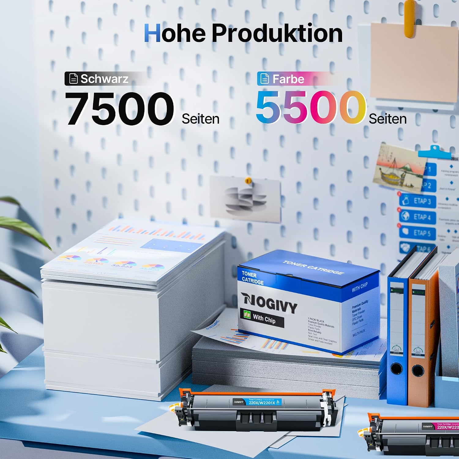 220X 220A Toner Mit Chip Kompatibel für HP Color LaserJet Pro MFP 4302FDW – Bild 3
